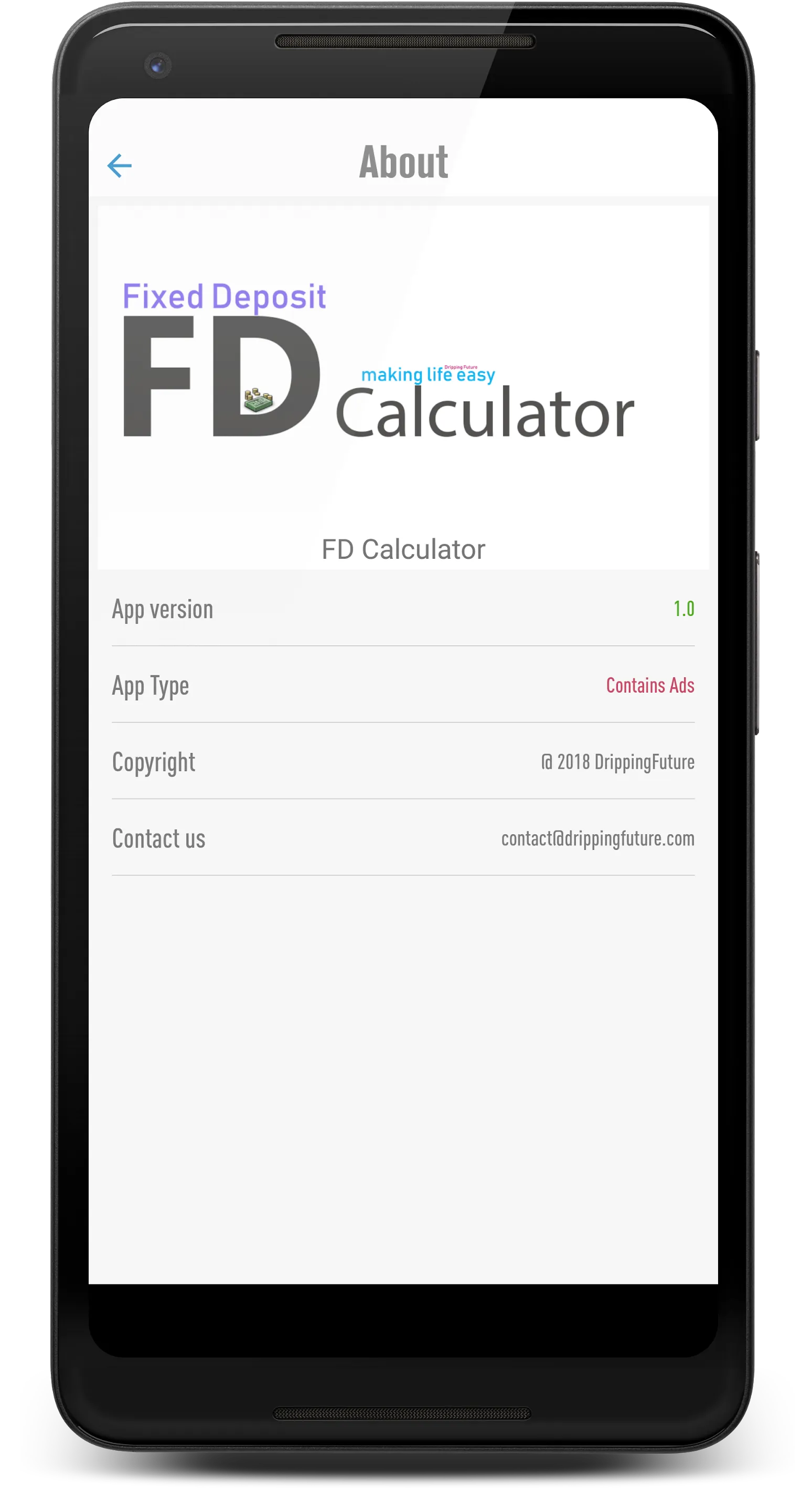 FD Deposit Calculator | Indus Appstore | Screenshot