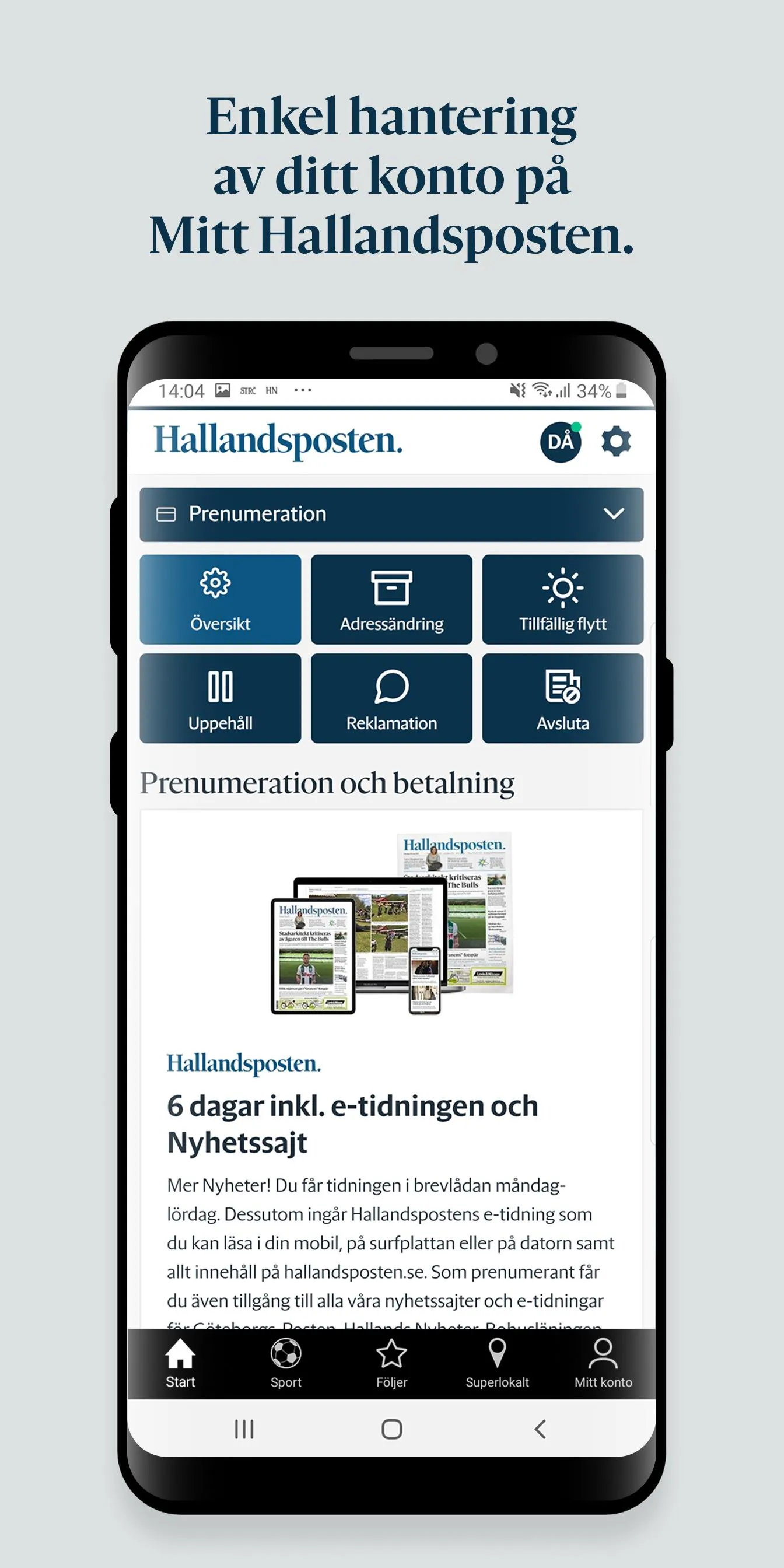 Hallandsposten | Indus Appstore | Screenshot