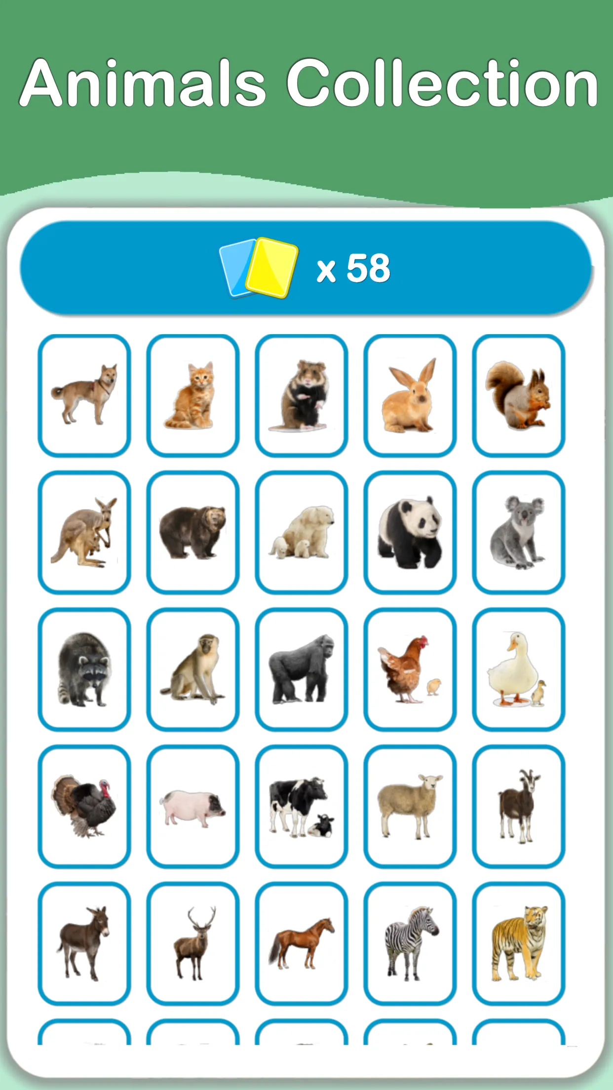 Animals Cards Games | Indus Appstore | Screenshot