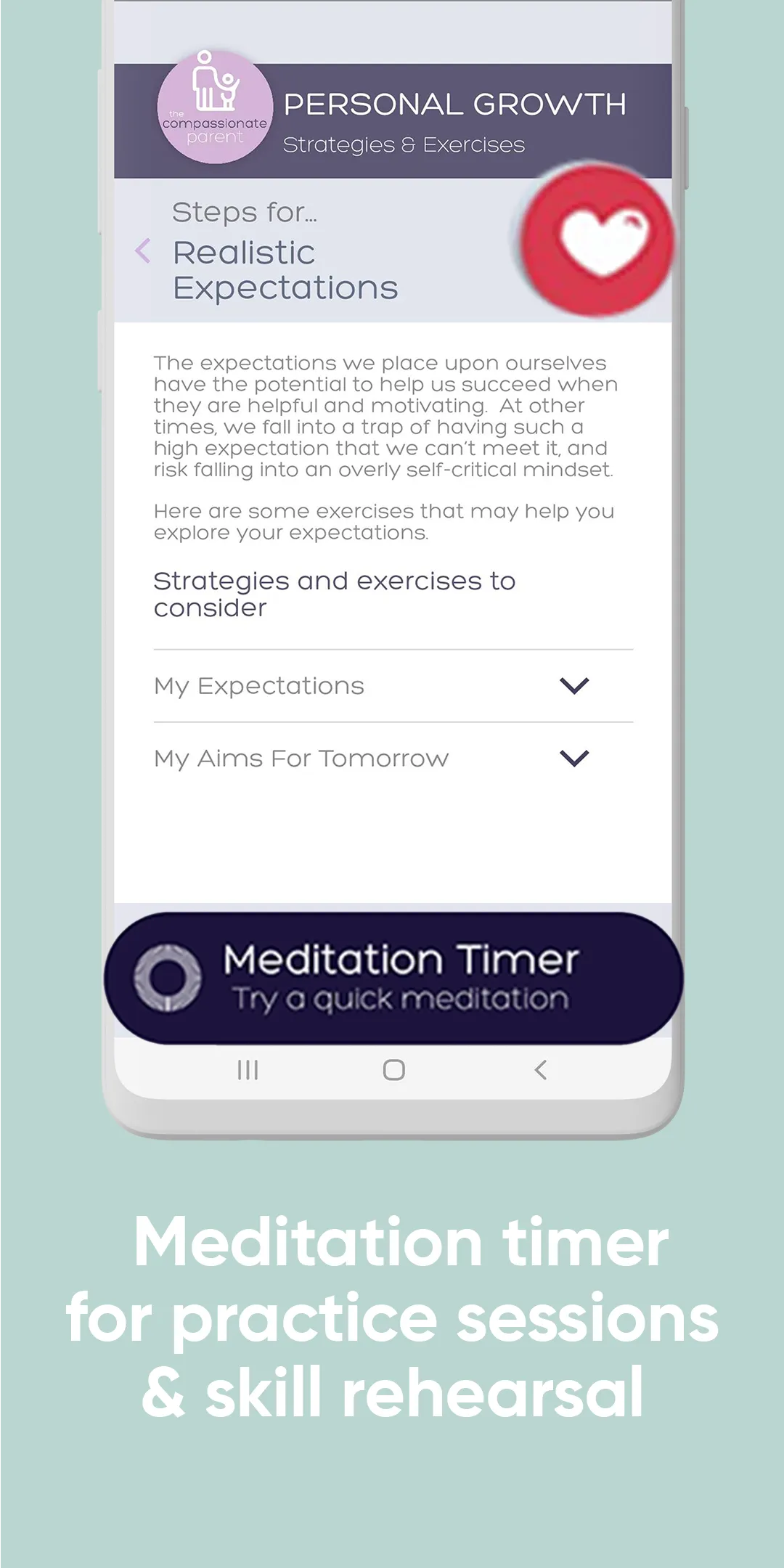 Compassionate Parent Wellbeing | Indus Appstore | Screenshot