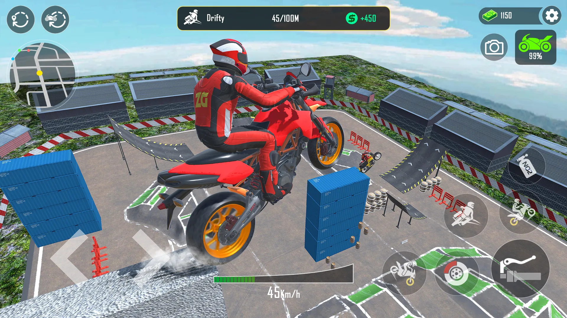 GT Moto Stunt 3D: Driving Game | Indus Appstore | Screenshot