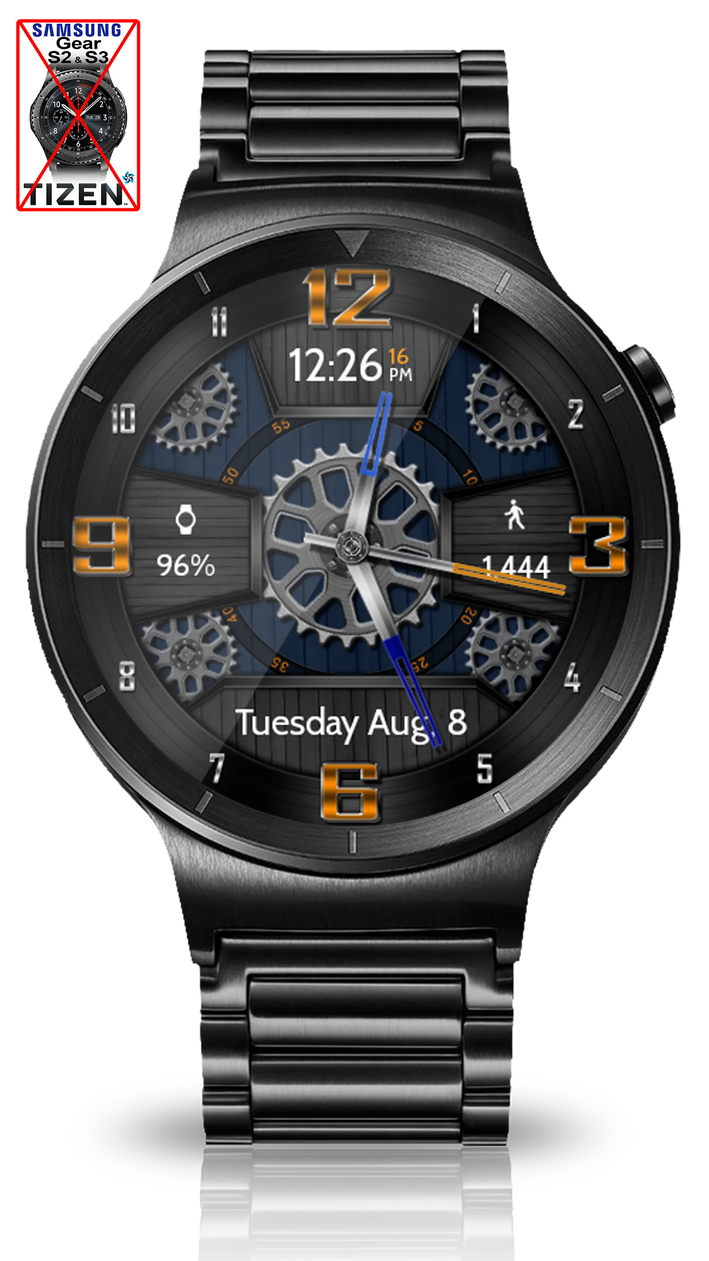 Wooden Gears HD Watch Face | Indus Appstore | Screenshot