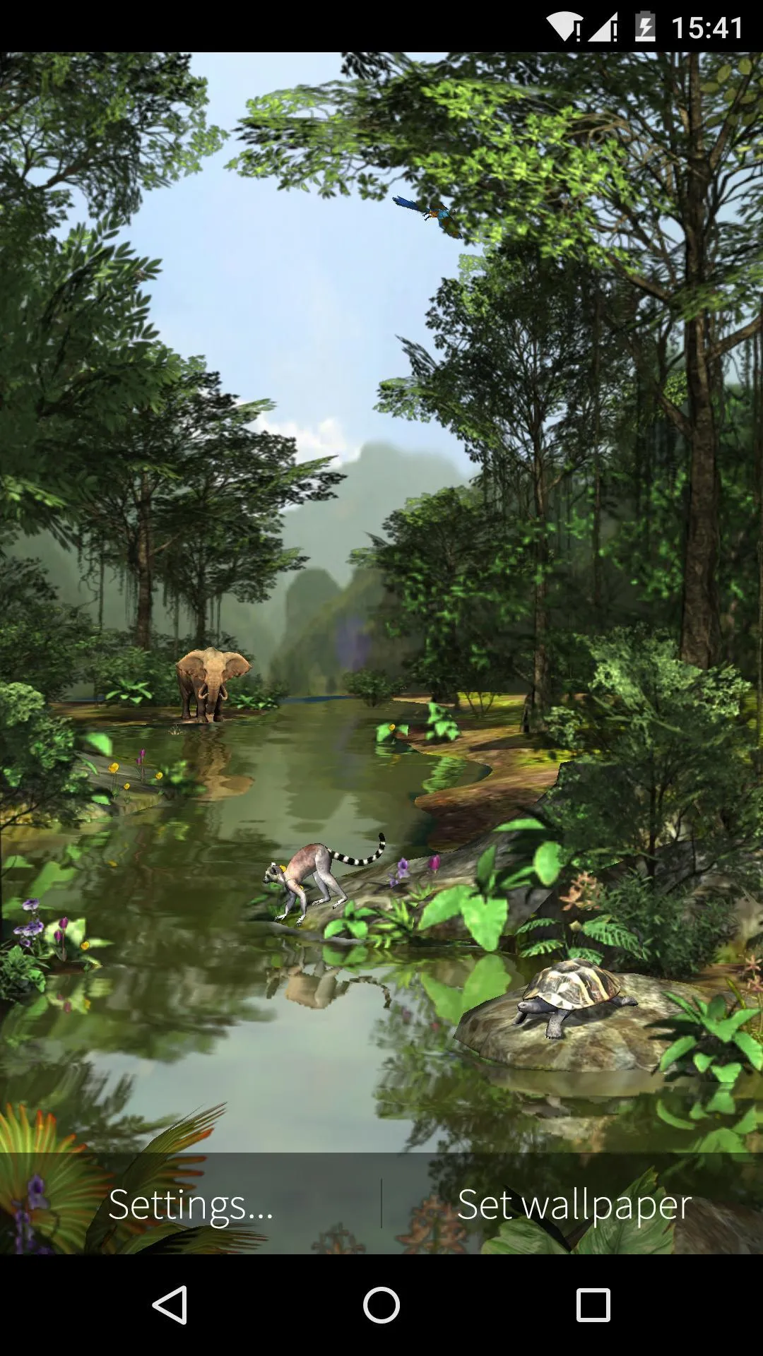 3D Rainforest Live Wallpaper | Indus Appstore | Screenshot