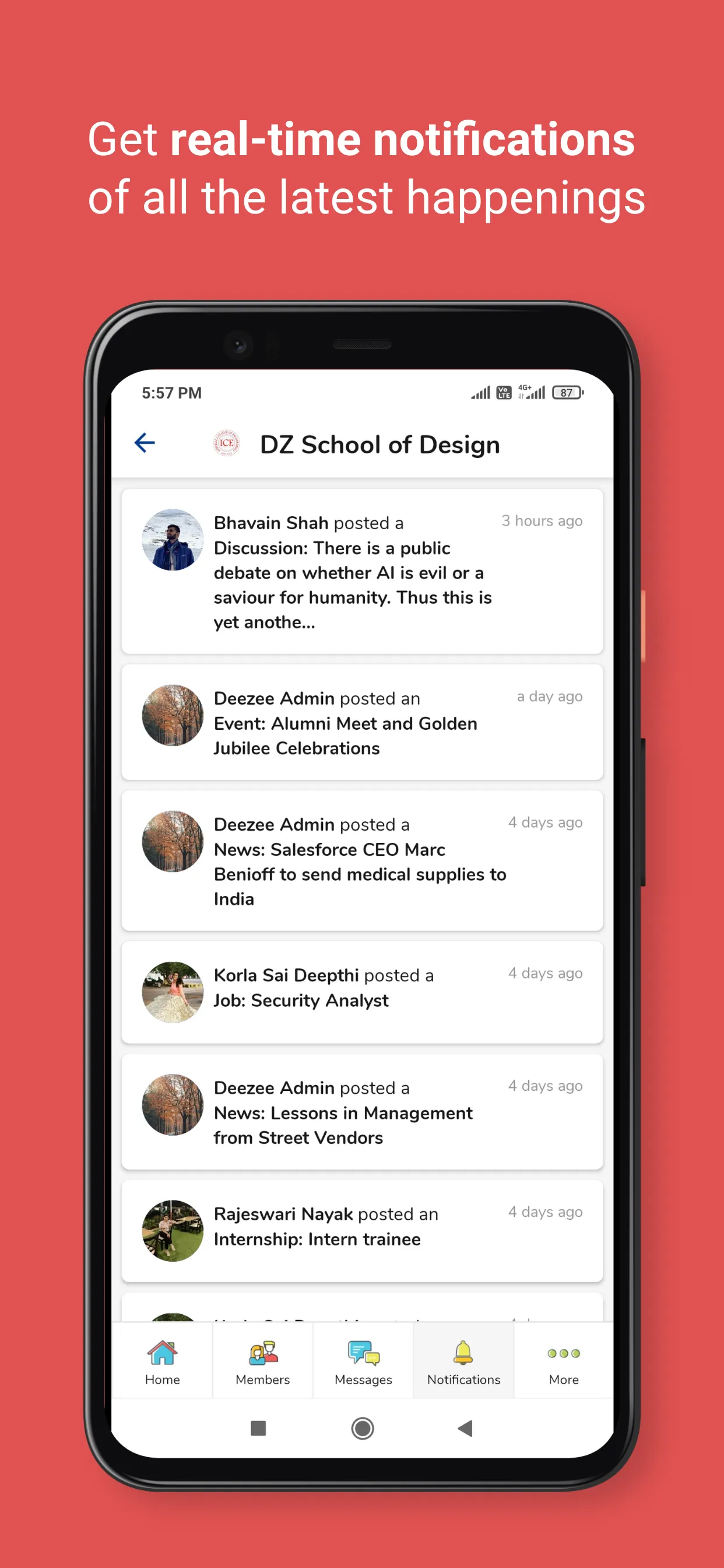 My Alumni Network | Indus Appstore | Screenshot