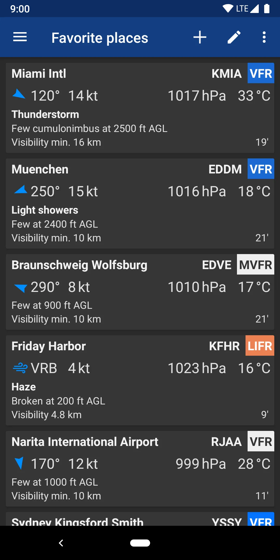 Avia Weather - METAR & TAF | Indus Appstore | Screenshot