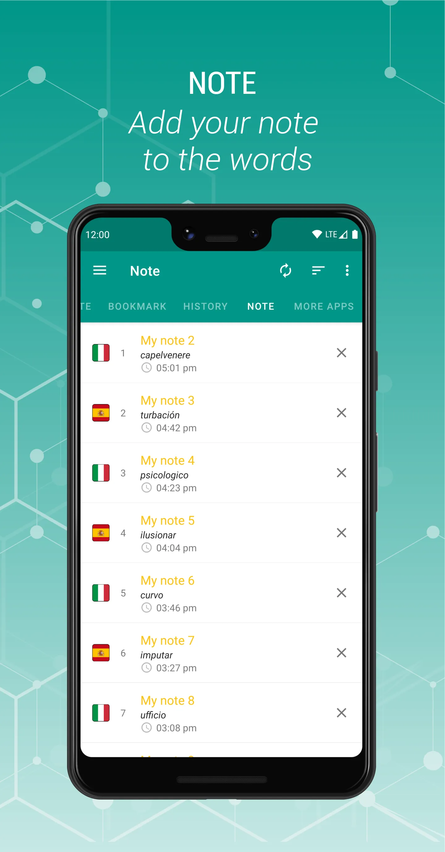 Spanish-Italian dictionary | Indus Appstore | Screenshot