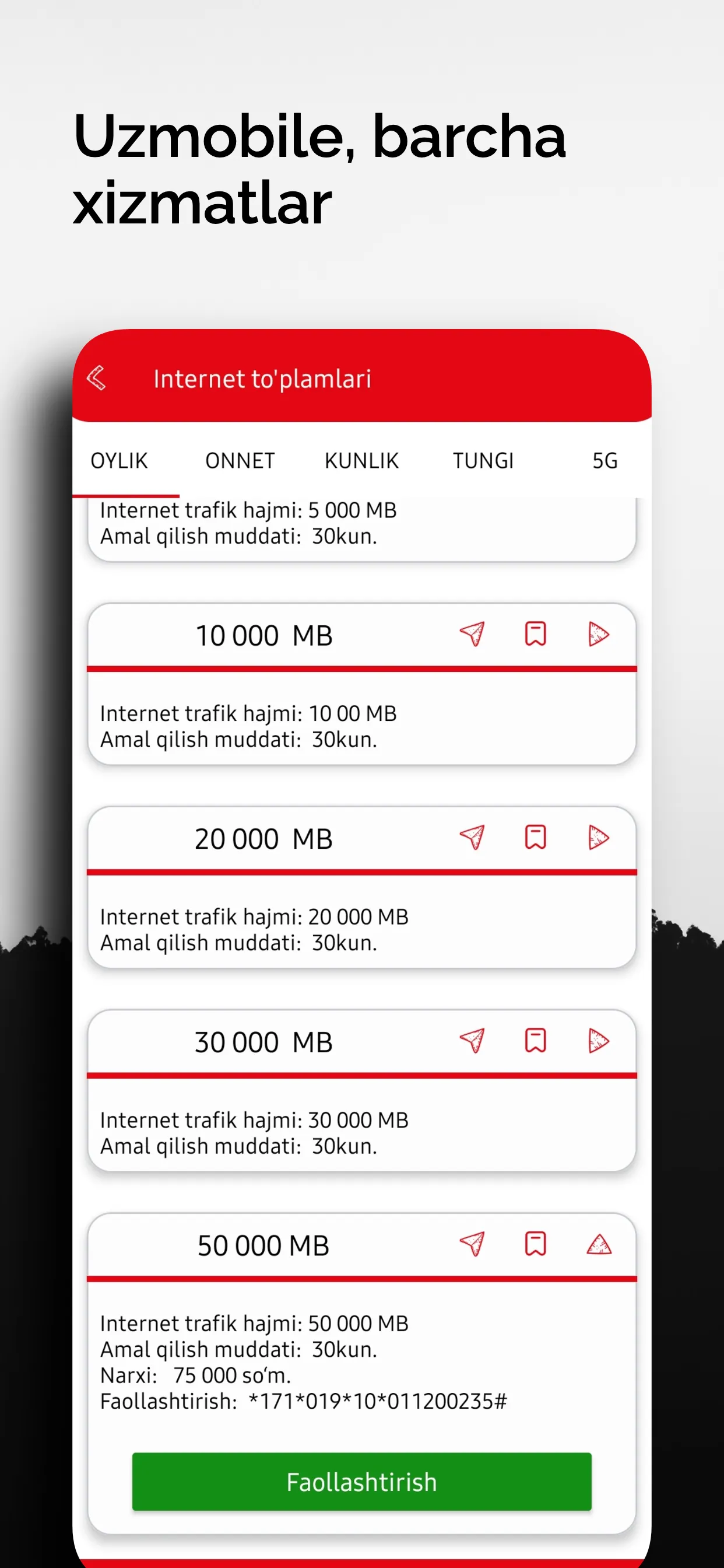 USSD kodlar Uzmobile Uztelecom | Indus Appstore | Screenshot