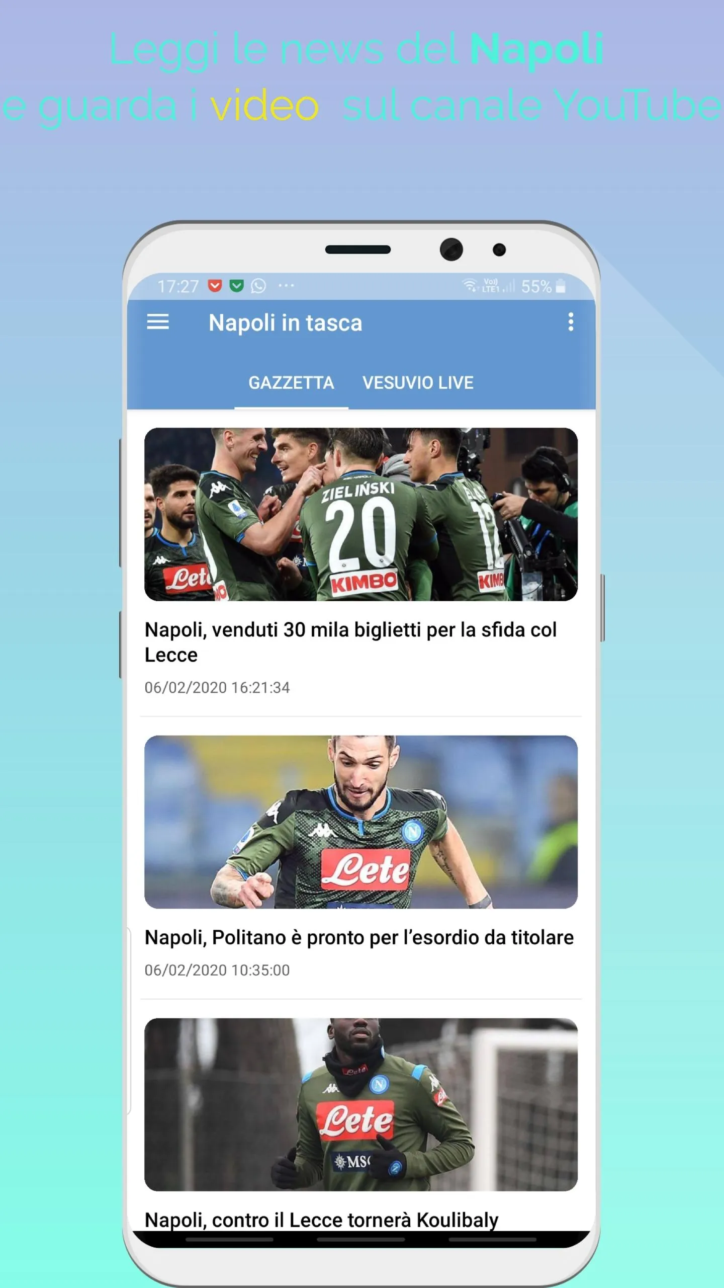 Napoli in tasca - Notizie | Indus Appstore | Screenshot