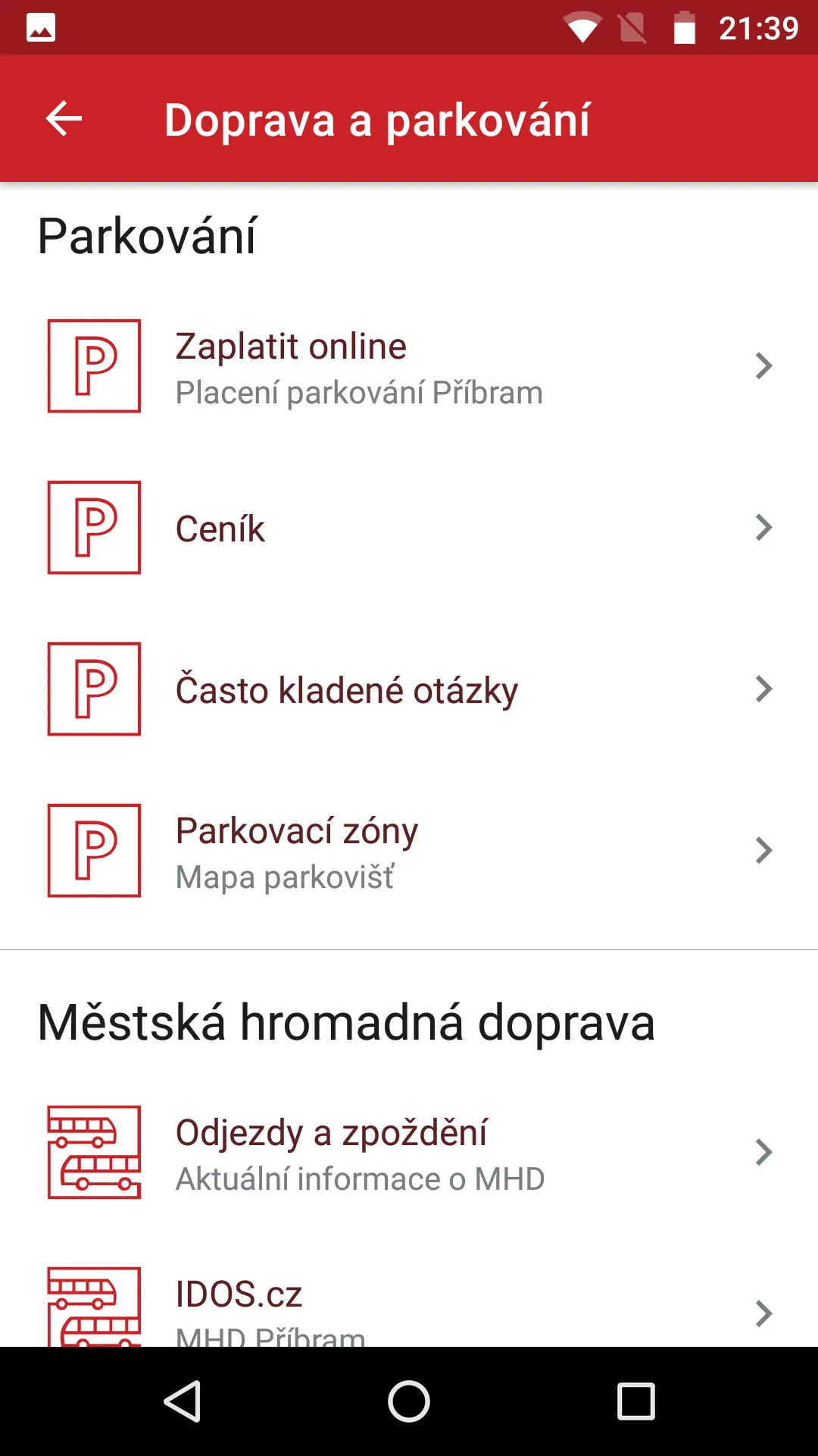 Příbram v mobilu | Indus Appstore | Screenshot