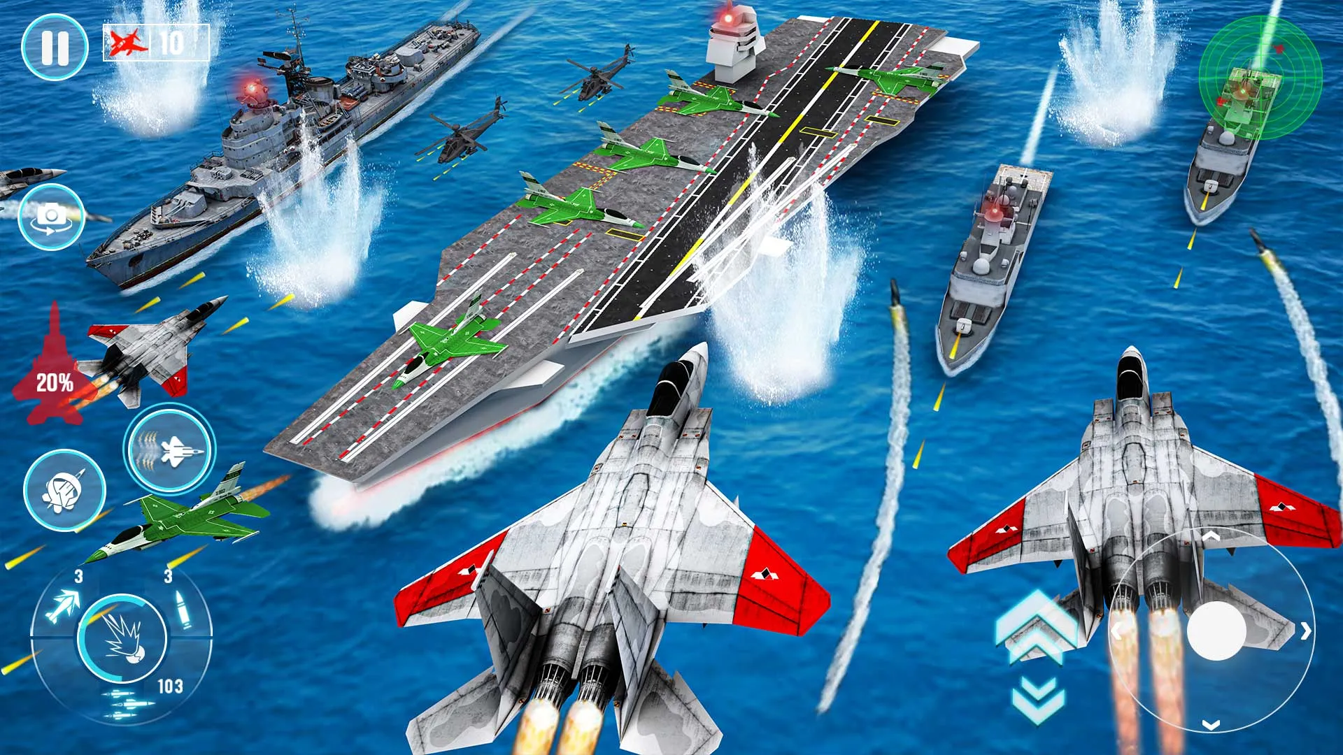 Fighter Jet War Plane Games | Indus Appstore | Screenshot