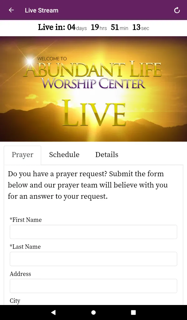 Abundant Life Worship Center - | Indus Appstore | Screenshot