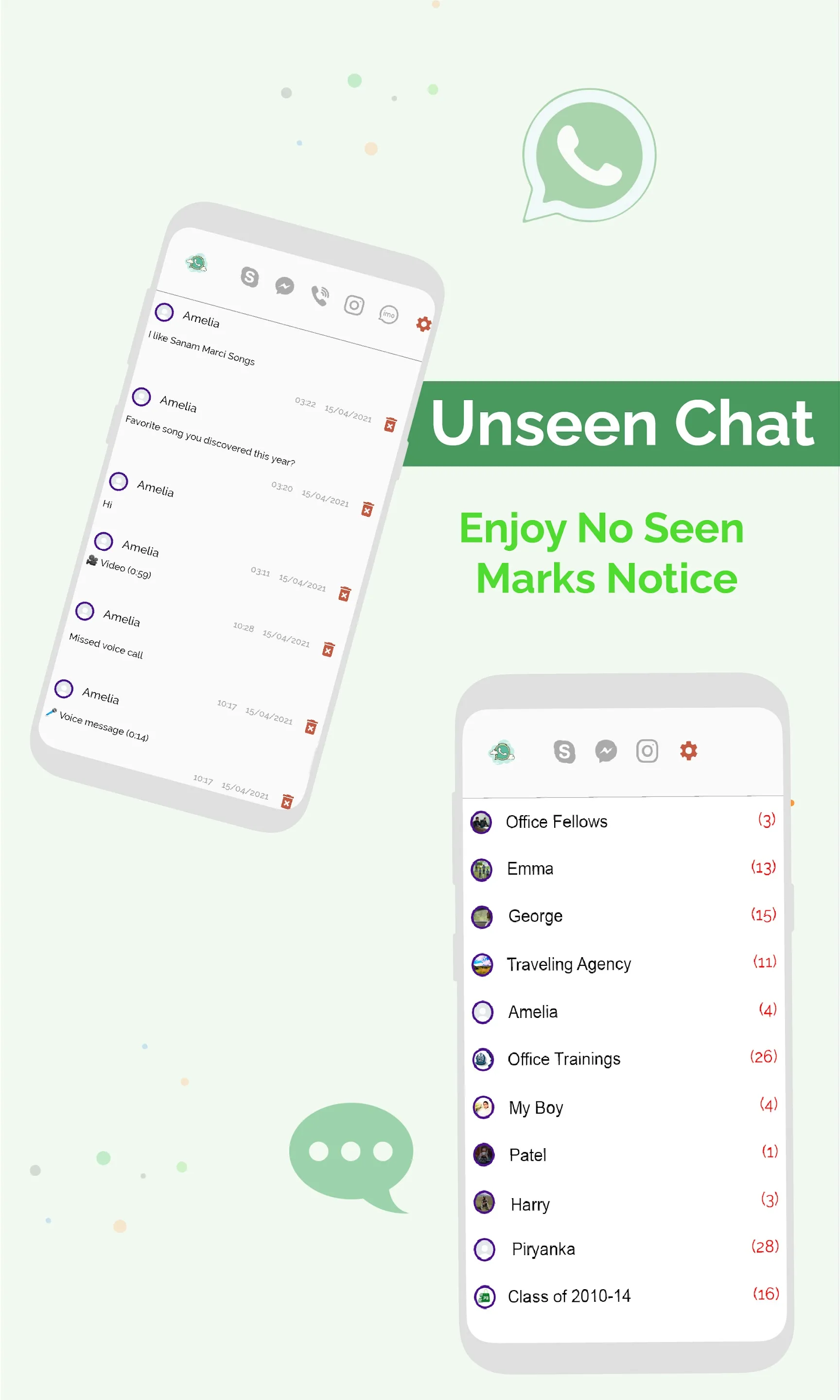 Unseen delete message recovery | Indus Appstore | Screenshot