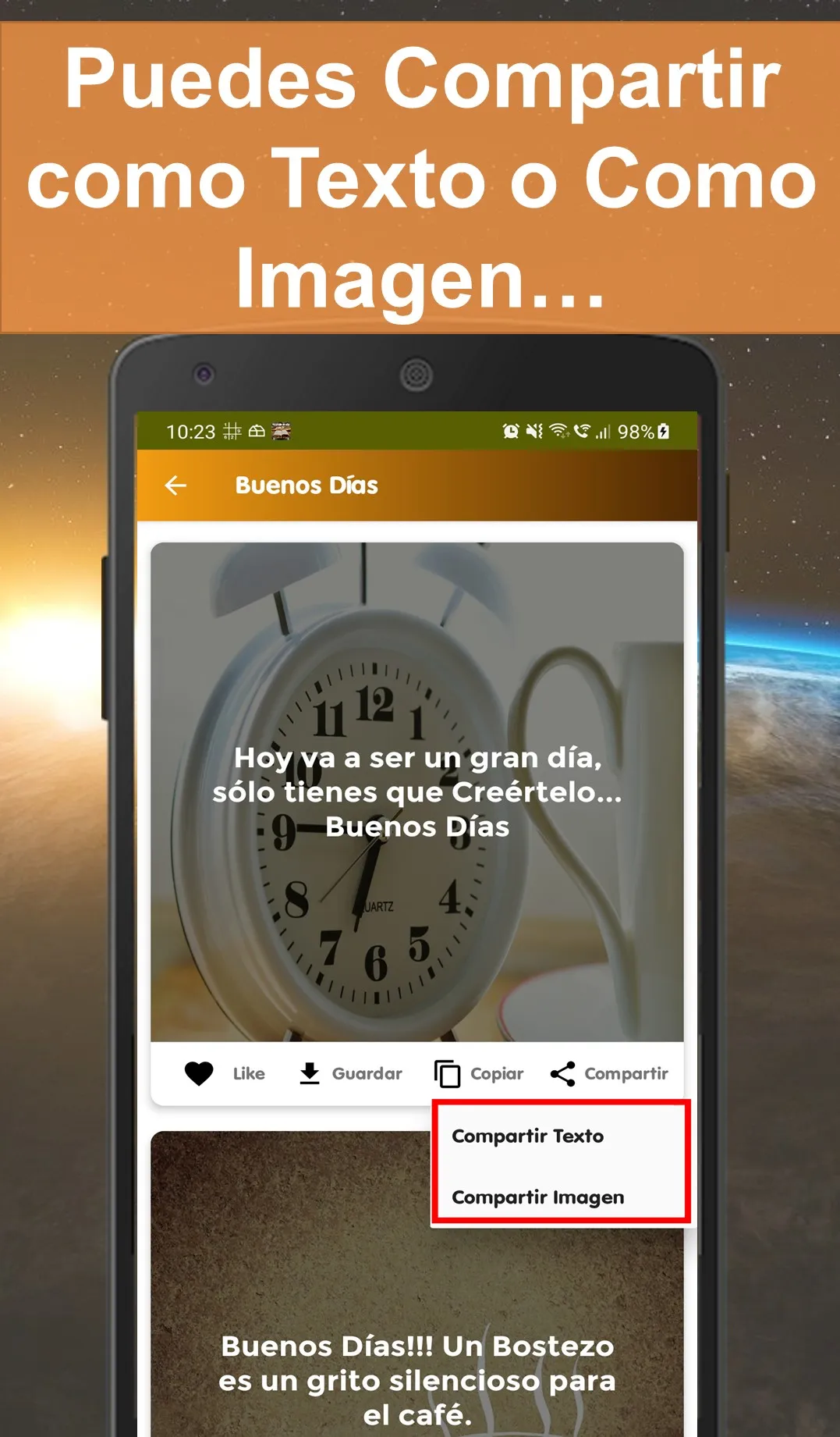 Imágenes de Buenos Días Feliz | Indus Appstore | Screenshot