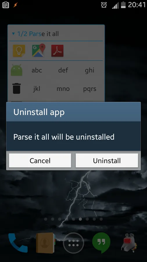 Uninstall & Run Widget | Indus Appstore | Screenshot