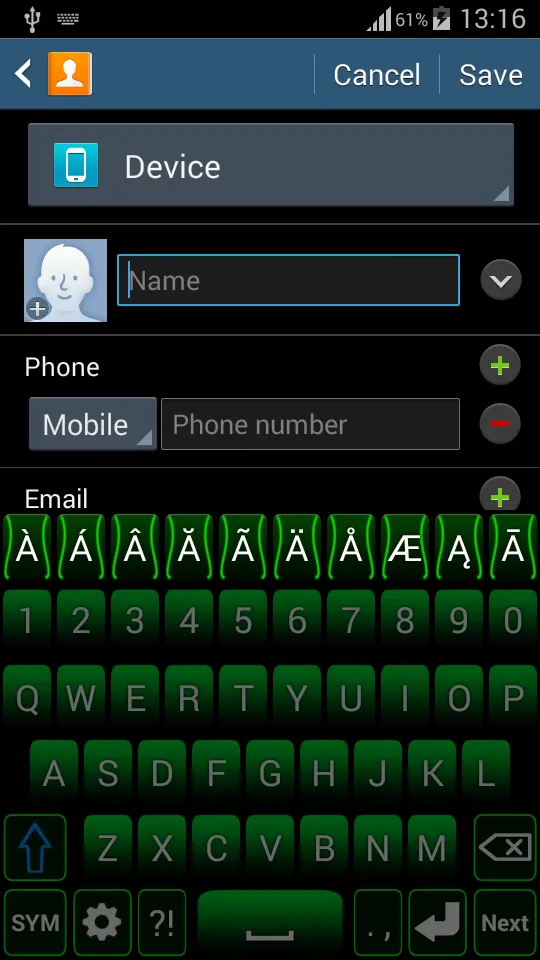 Green Keyboard | Indus Appstore | Screenshot