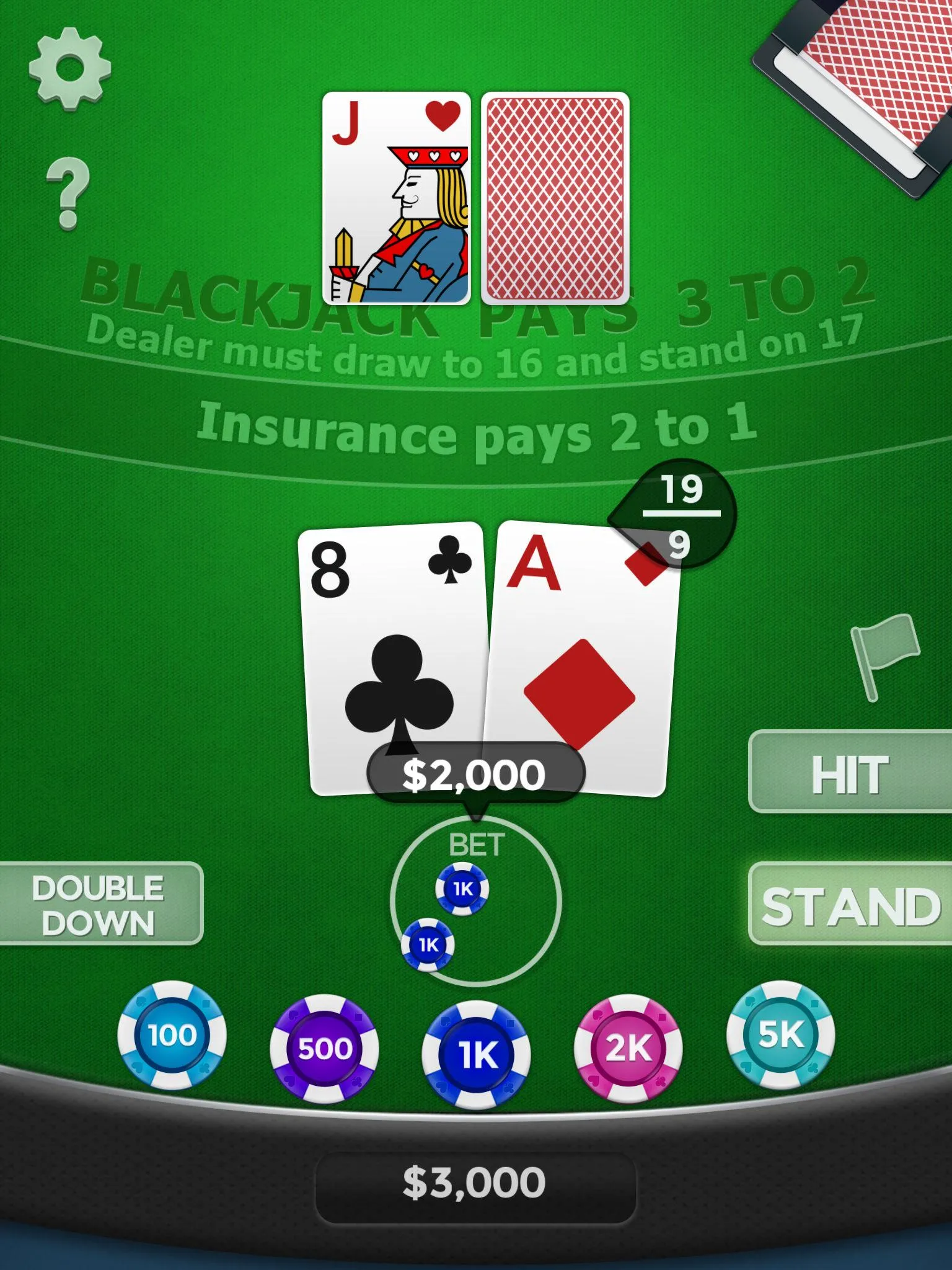 Blackjack 21 | Indus Appstore | Screenshot