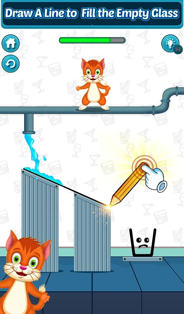 Happy Cat - Fill the Glass | Indus Appstore | Screenshot