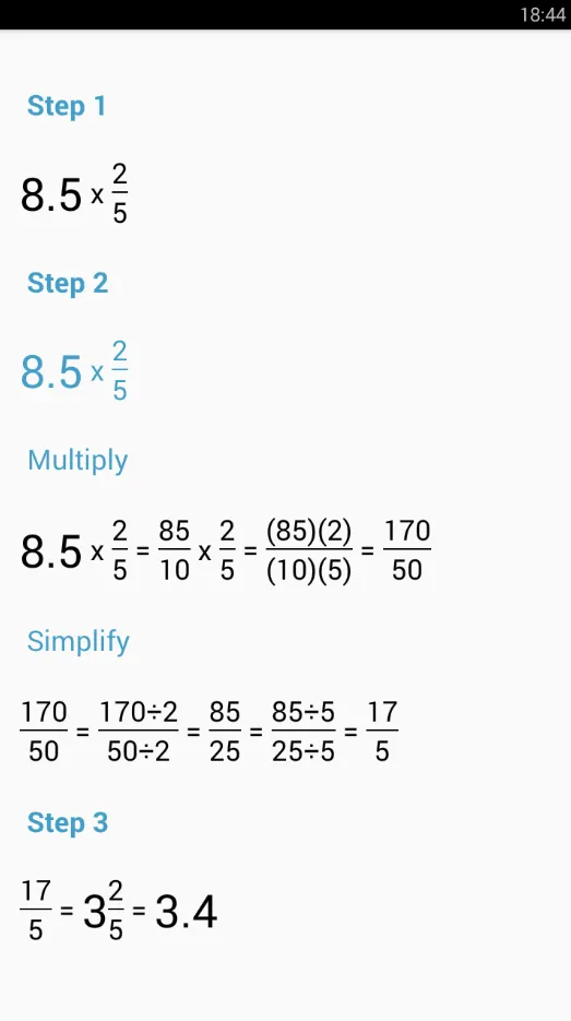 Fraction Calculator | Indus Appstore | Screenshot