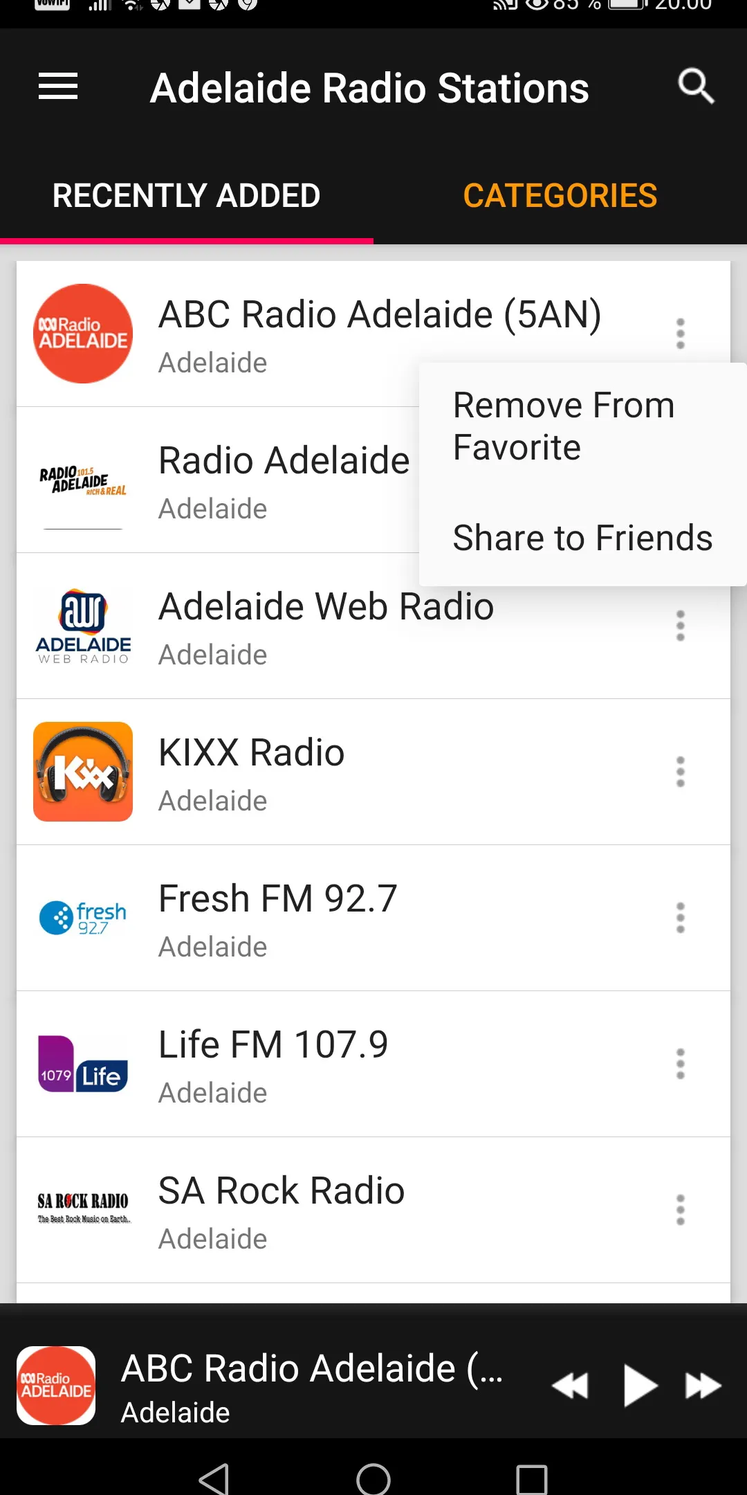 Adelaide Radio Stations | Indus Appstore | Screenshot