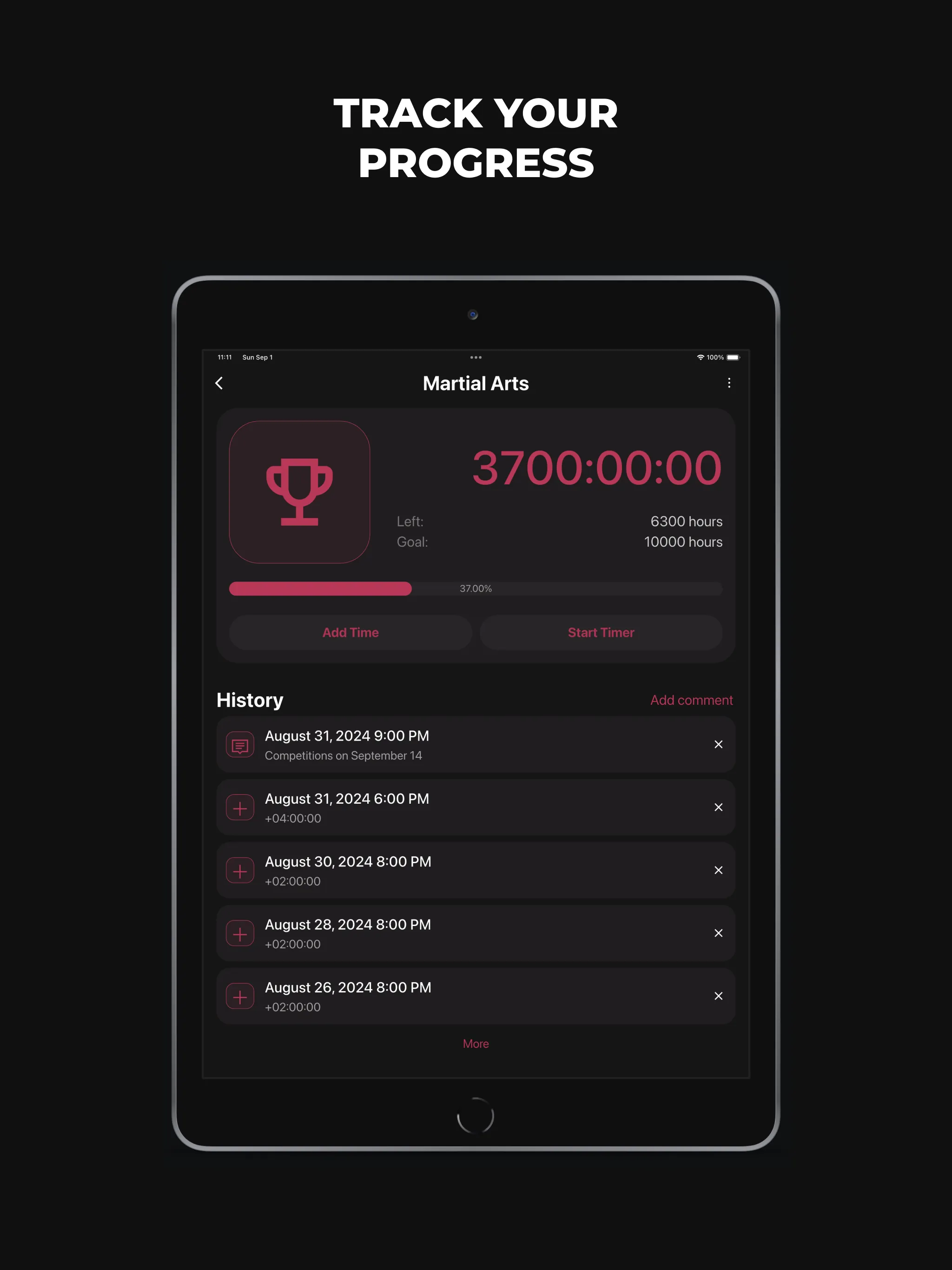 10000 Hours: Skill Tracker | Indus Appstore | Screenshot