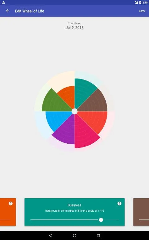 Wheel of Life by Coachology | Indus Appstore | Screenshot