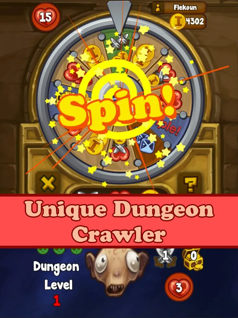 Dungeon Wheel - Roguelike RPG | Indus Appstore | Screenshot