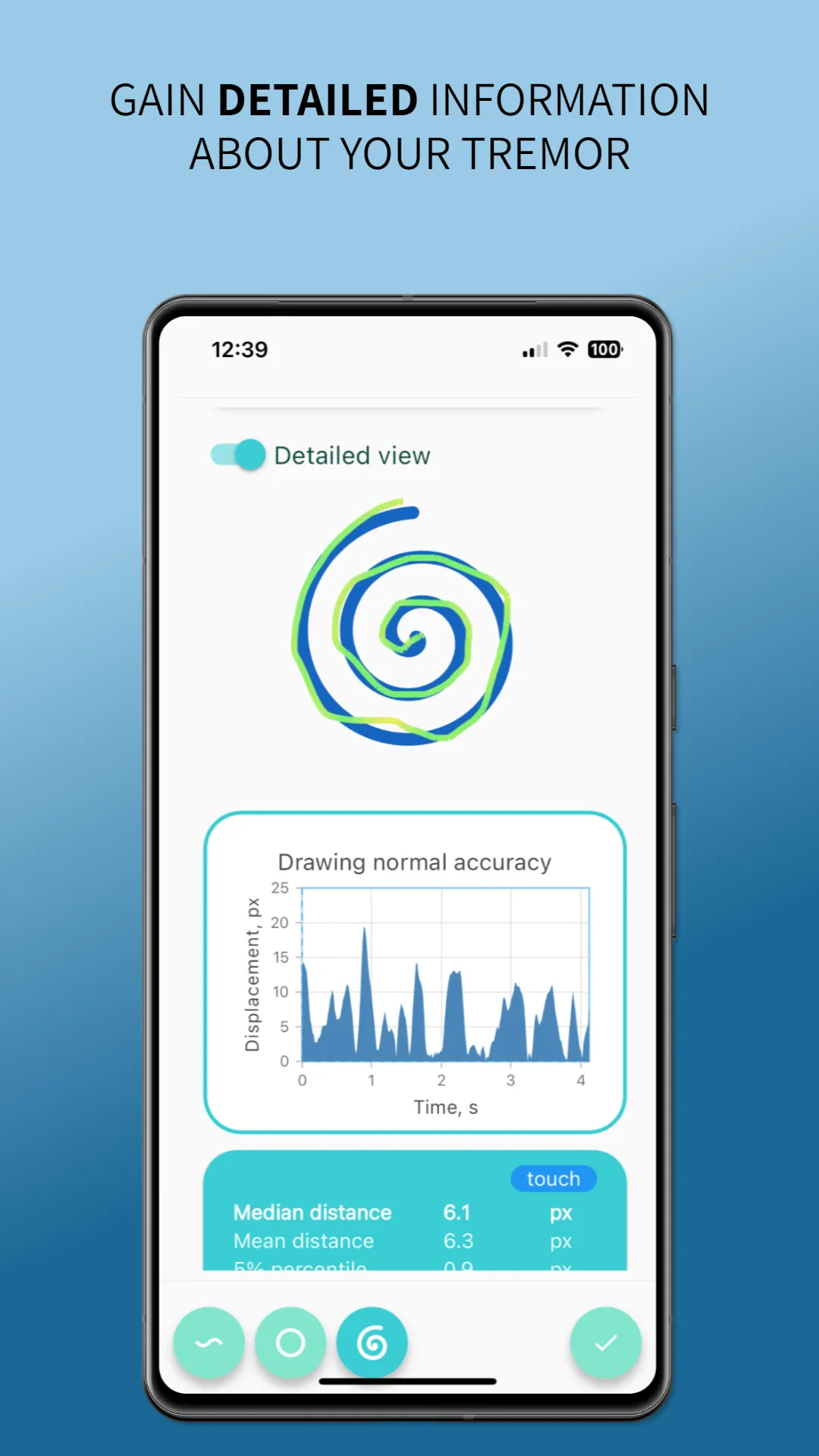 Steady Hands - tremor meter | Indus Appstore | Screenshot