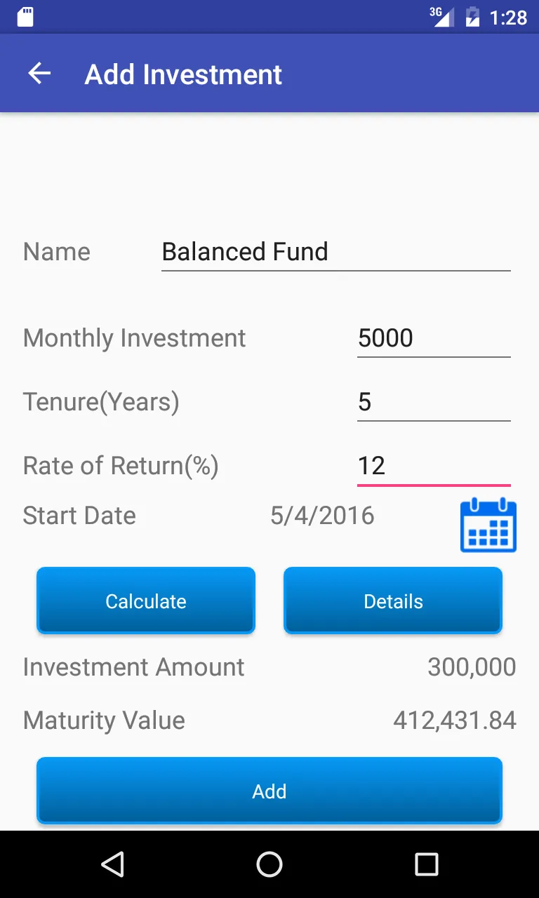 SIP Calculator | Indus Appstore | Screenshot