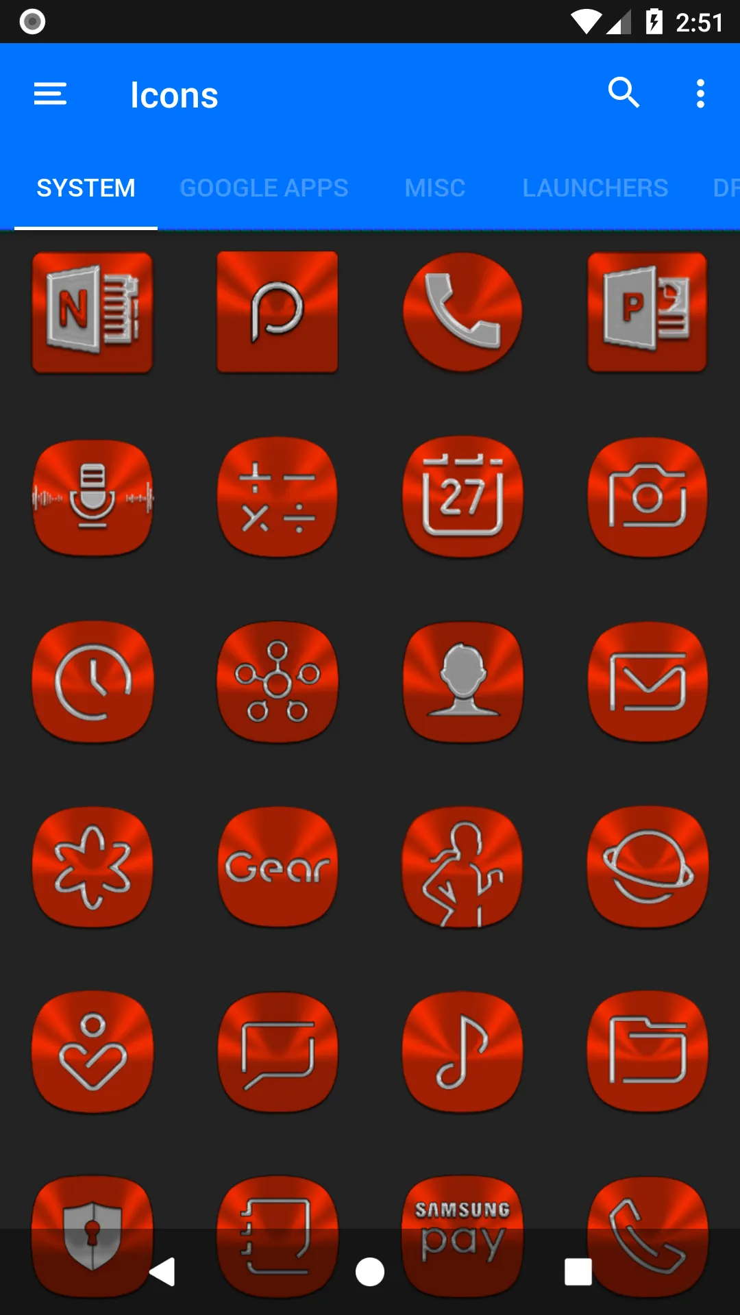 Red Orange Icon Pack | Indus Appstore | Screenshot