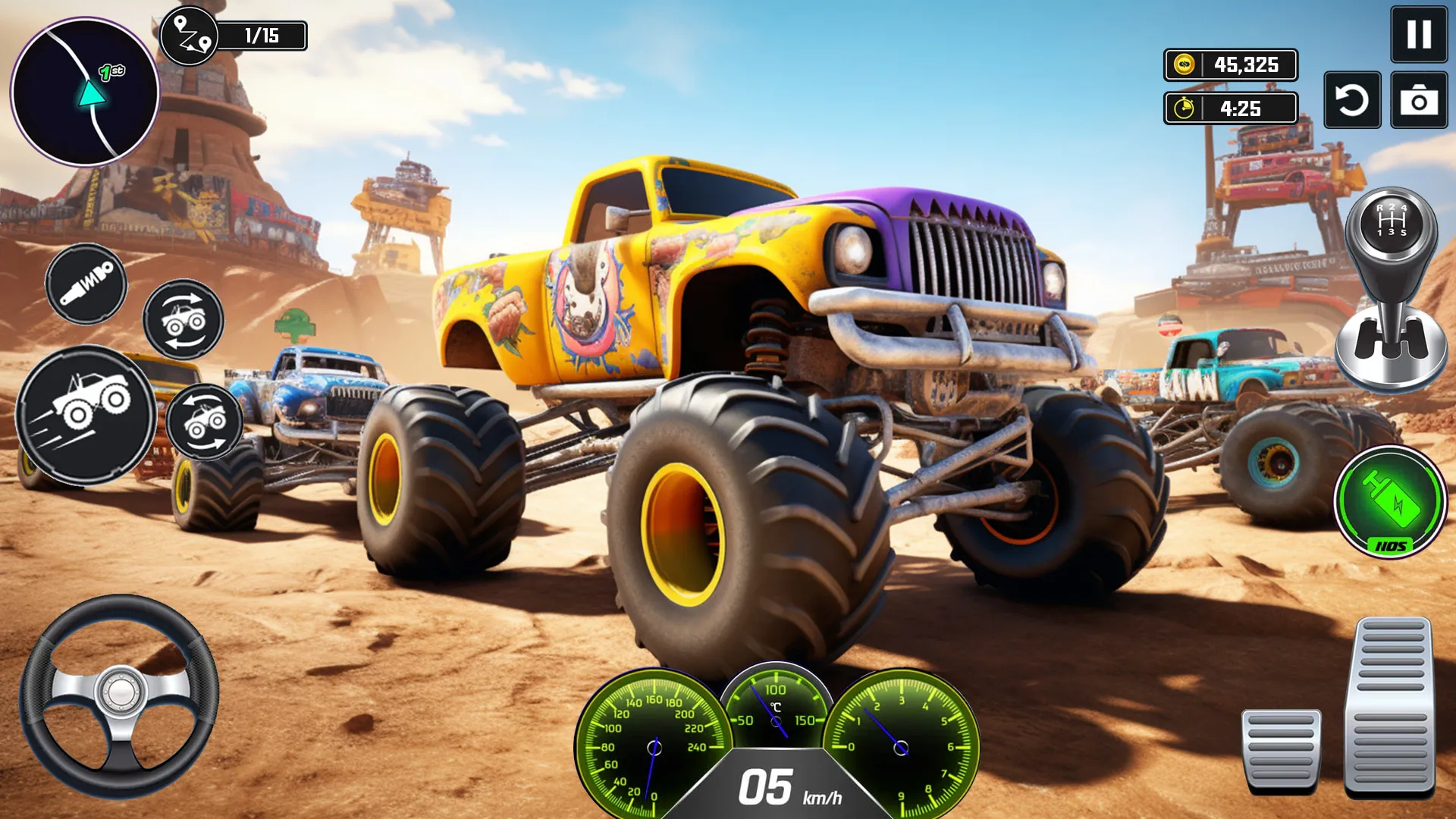 Hard Wheels Monster Truck Game | Indus Appstore | Screenshot