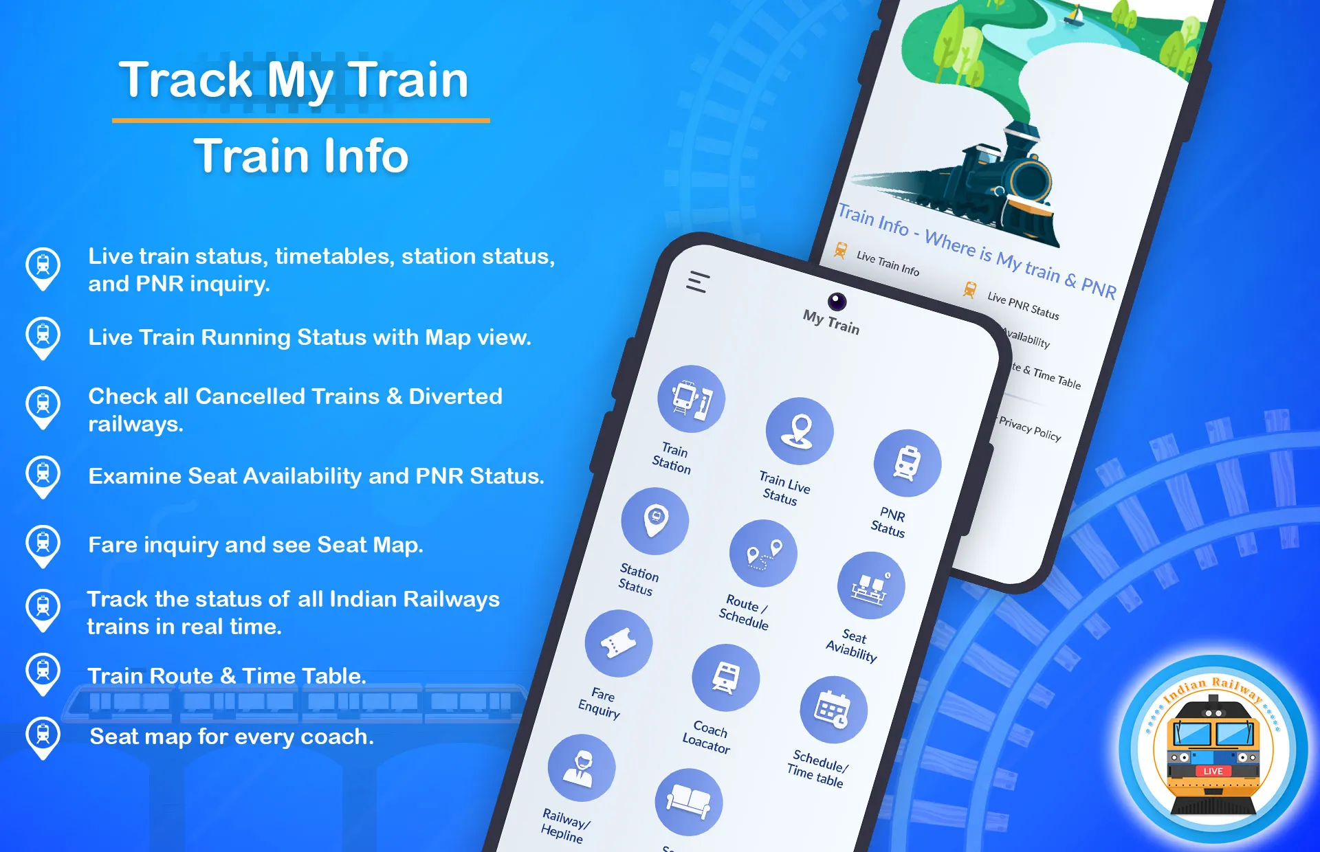 Live Status - Track My Train | Indus Appstore | Screenshot