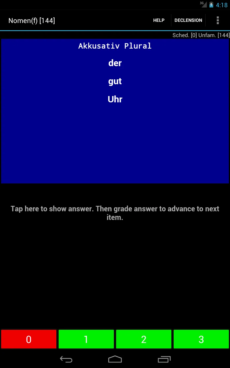 German Declension Trainer Pro | Indus Appstore | Screenshot
