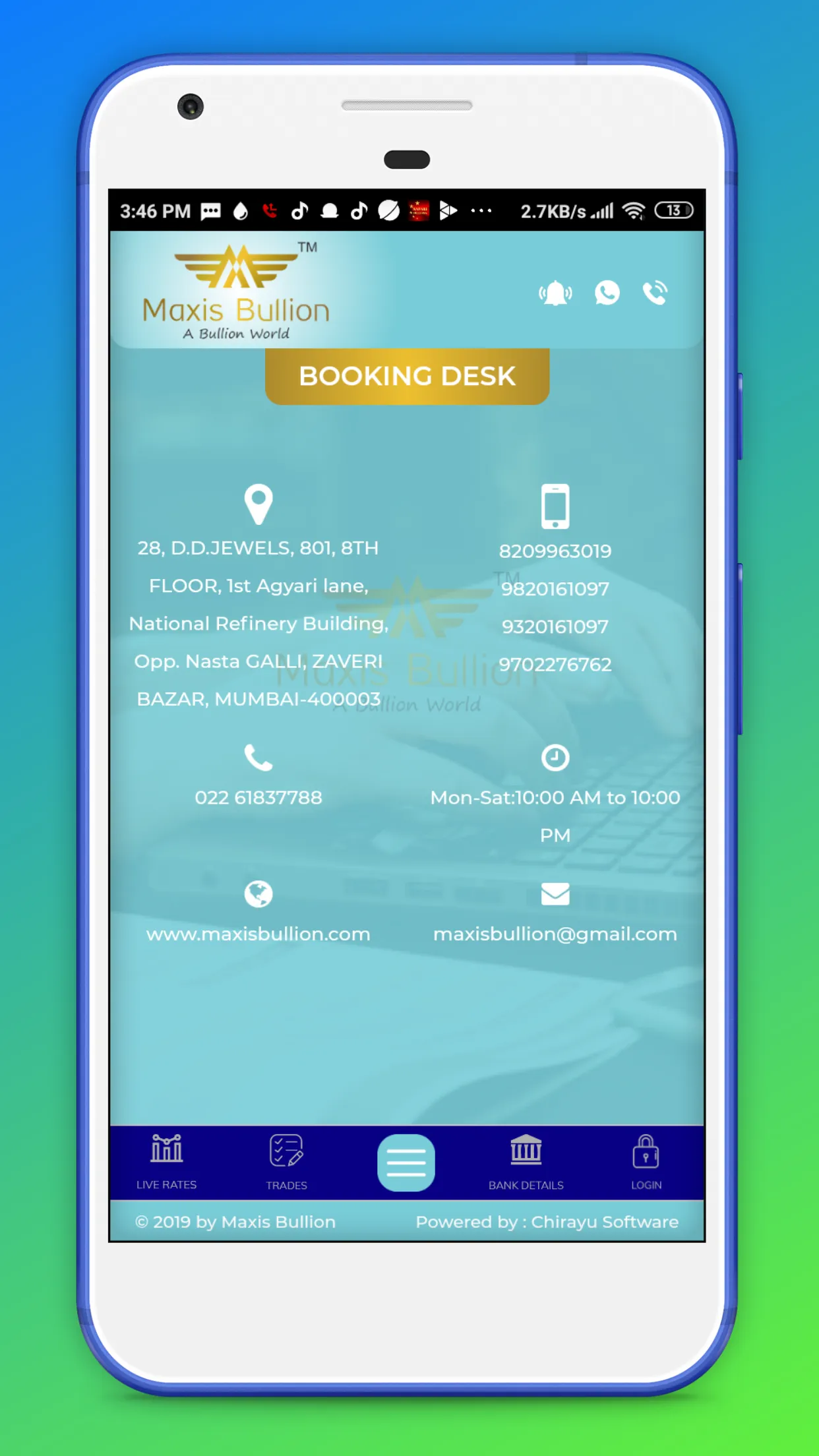 Maxis Bullion - Mumbai | Indus Appstore | Screenshot