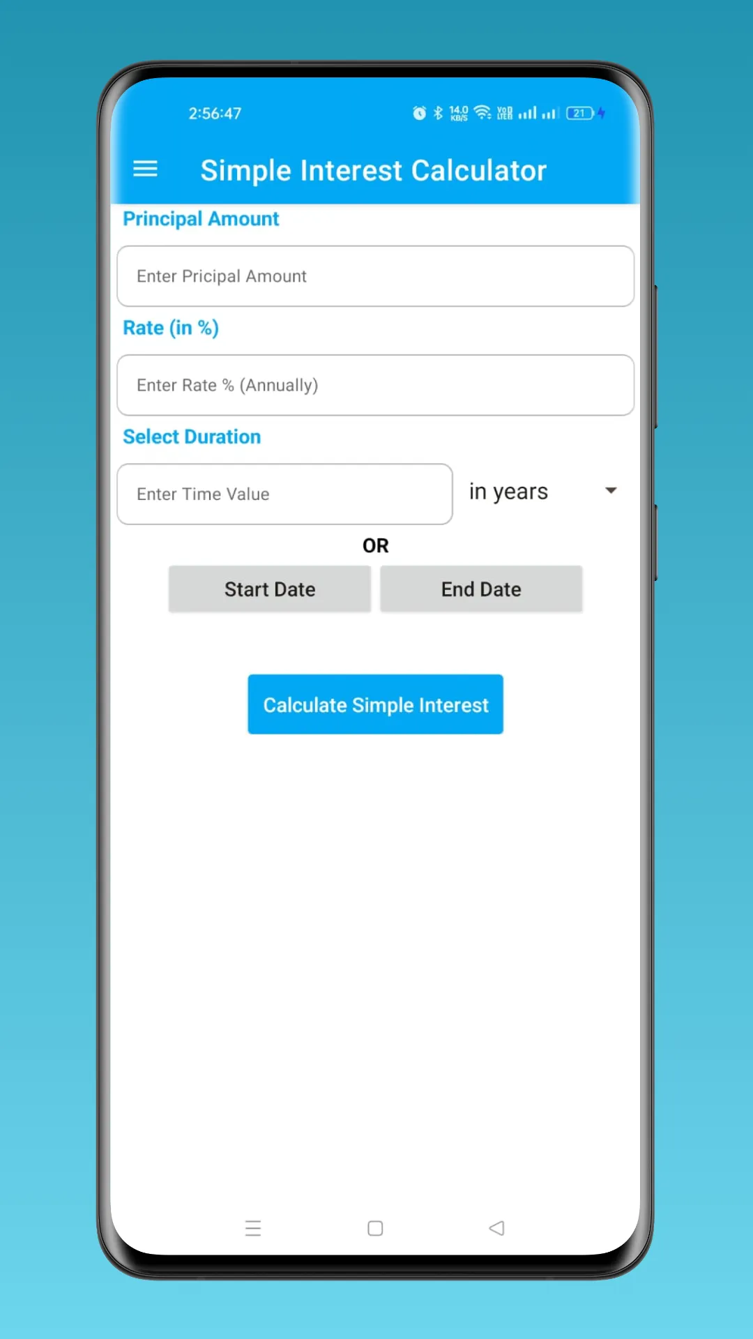 Simple Interest Calculator | Indus Appstore | Screenshot