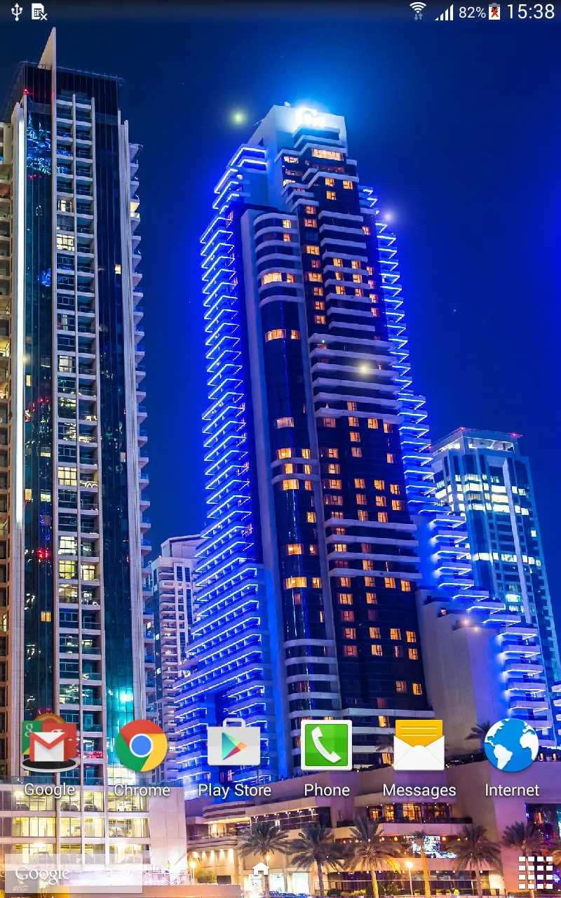 Dubai Night Live Wallpaper | Indus Appstore | Screenshot