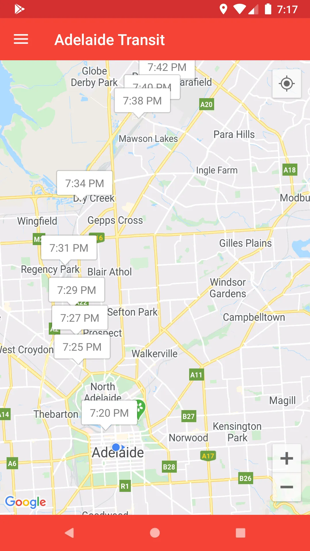 Adelaide Transit | Indus Appstore | Screenshot