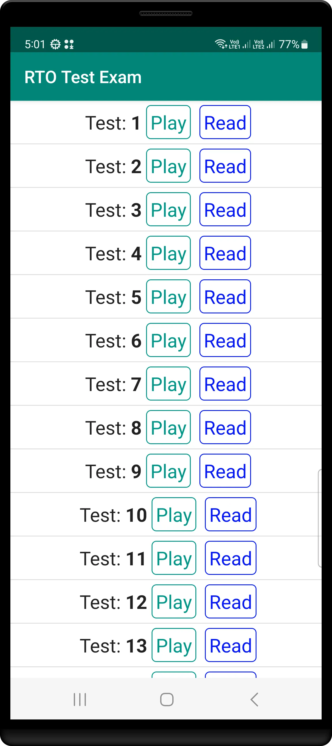 RTO Test Exam | Indus Appstore | Screenshot