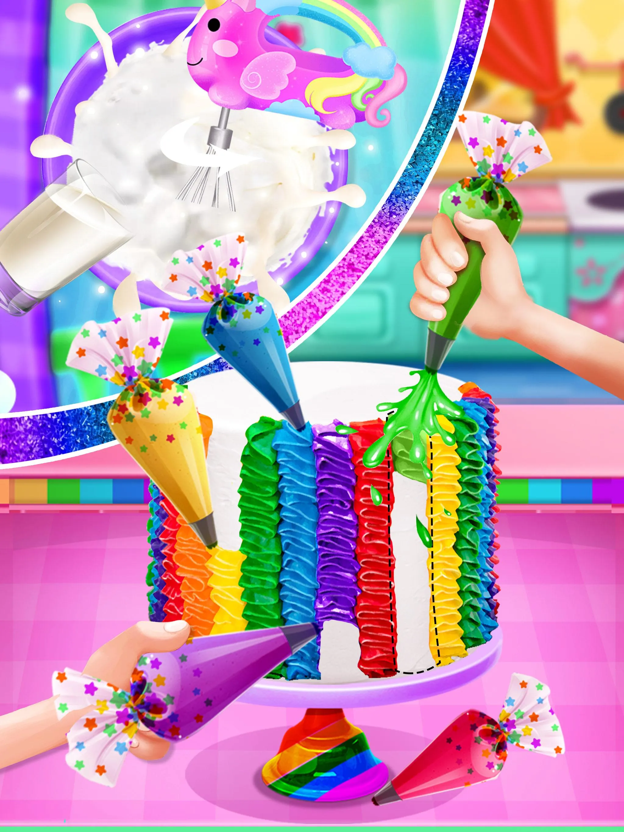 Rainbow Unicorn Cake | Indus Appstore | Screenshot