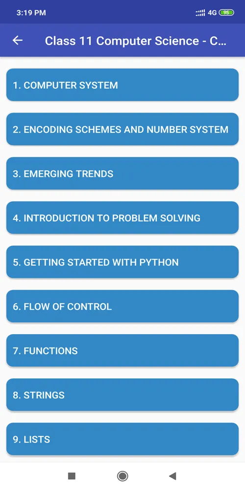 Class 11 Computer Science NCER | Indus Appstore | Screenshot