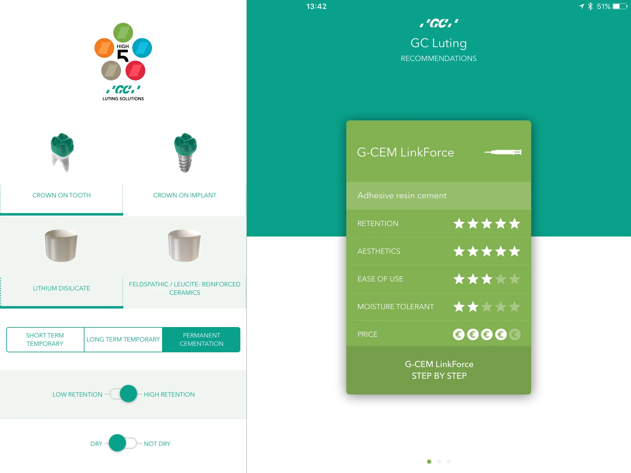 GC luting guide | Indus Appstore | Screenshot