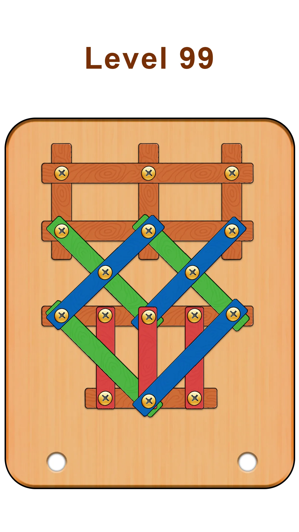 Wood Nuts & Bolts Screw Puzzle | Indus Appstore | Screenshot