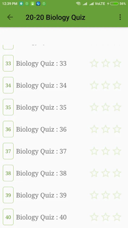 20-20 Biology Quizzes | Indus Appstore | Screenshot