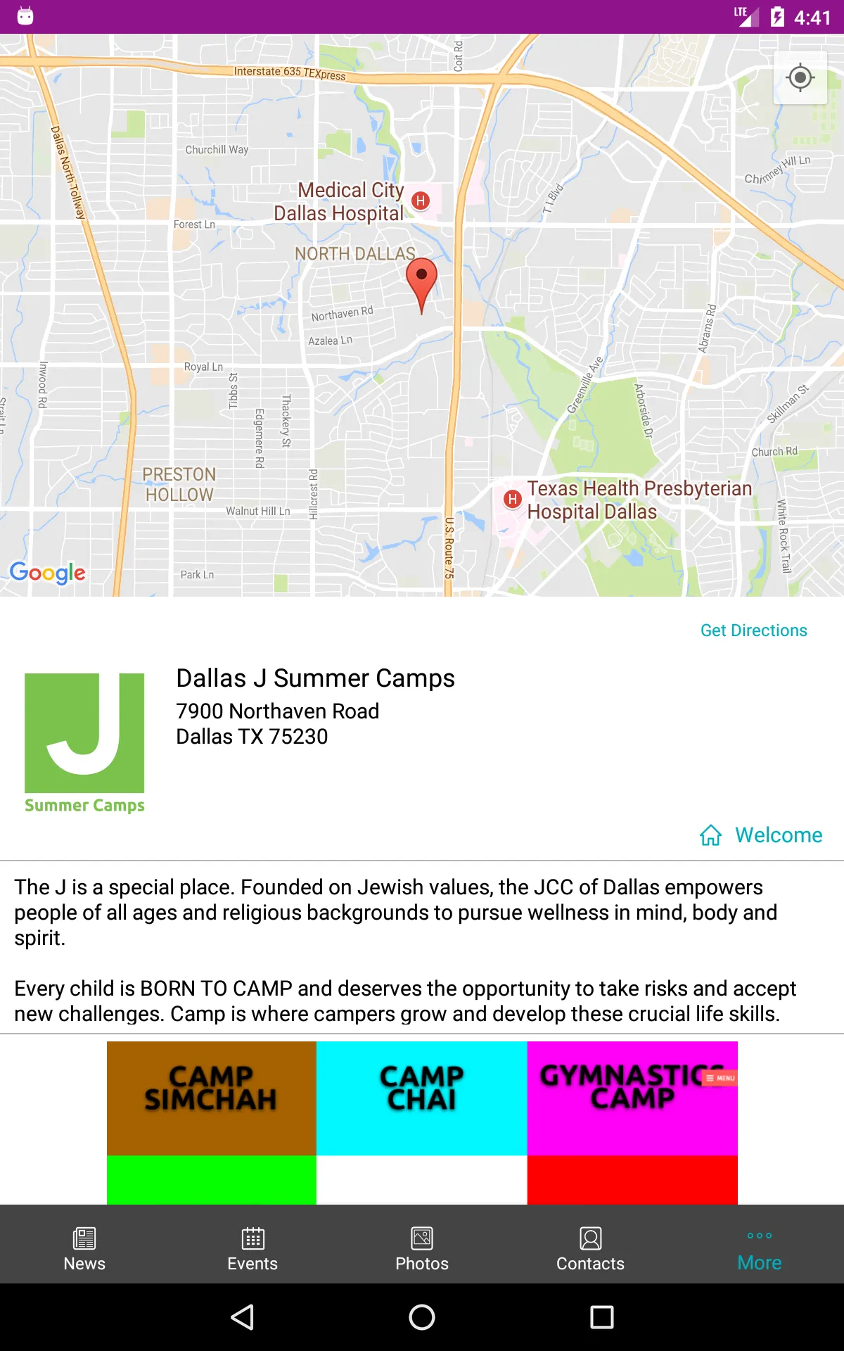 Dallas J Summer Camps | Indus Appstore | Screenshot