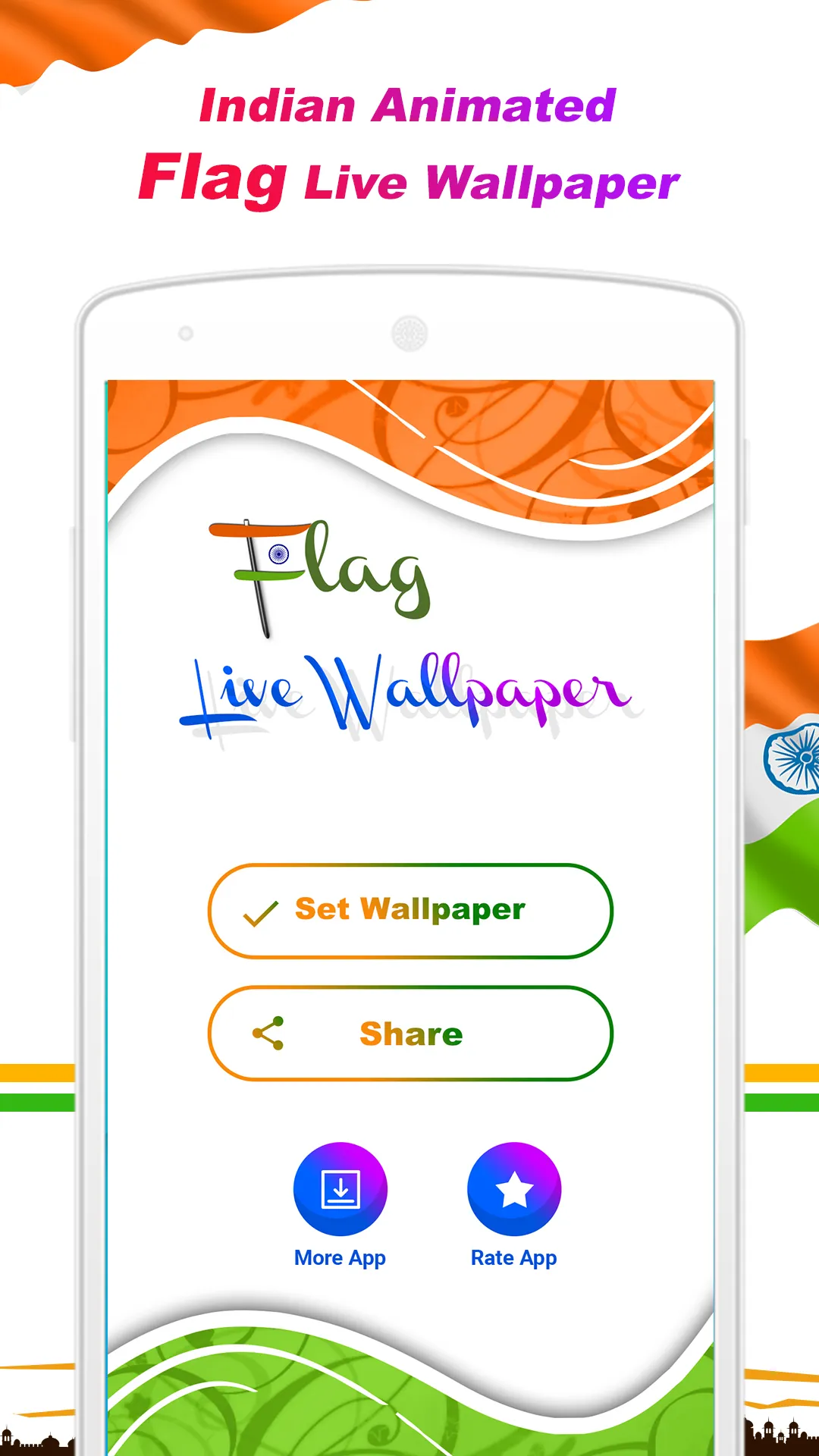 Indian Flag Live Wallpaper | Indus Appstore | Screenshot