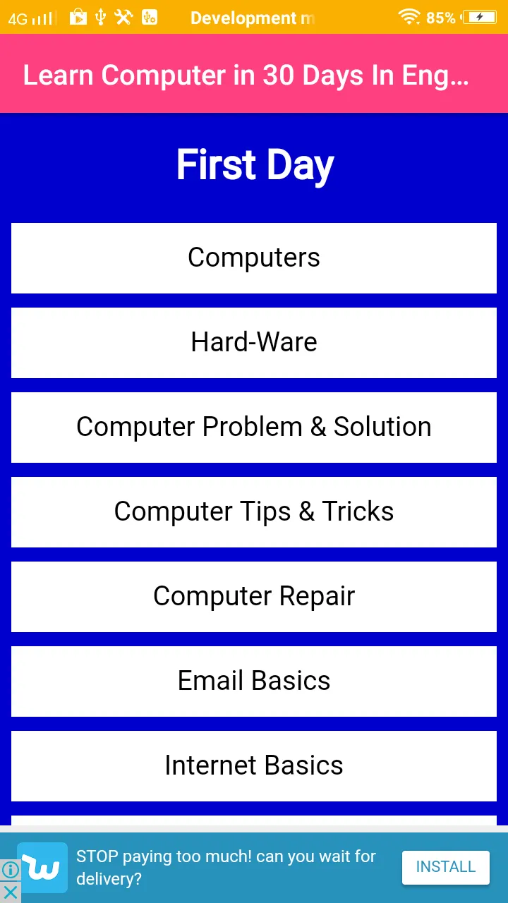 Learn Computer In English | Indus Appstore | Screenshot