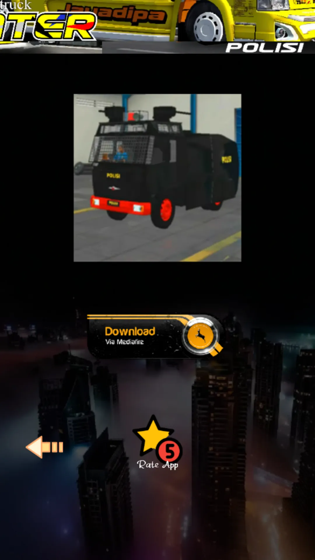 Mod Bussid Truck Canter Polisi | Indus Appstore | Screenshot