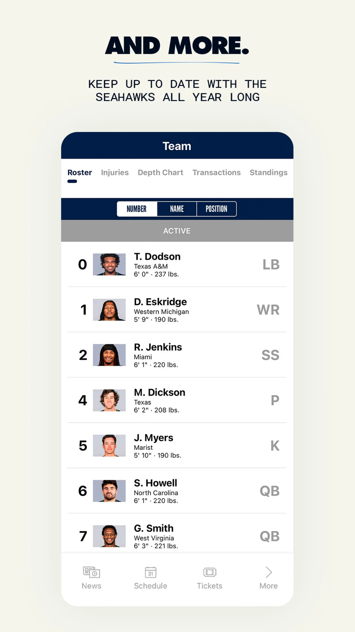 Seattle Seahawks Mobile | Indus Appstore | Screenshot