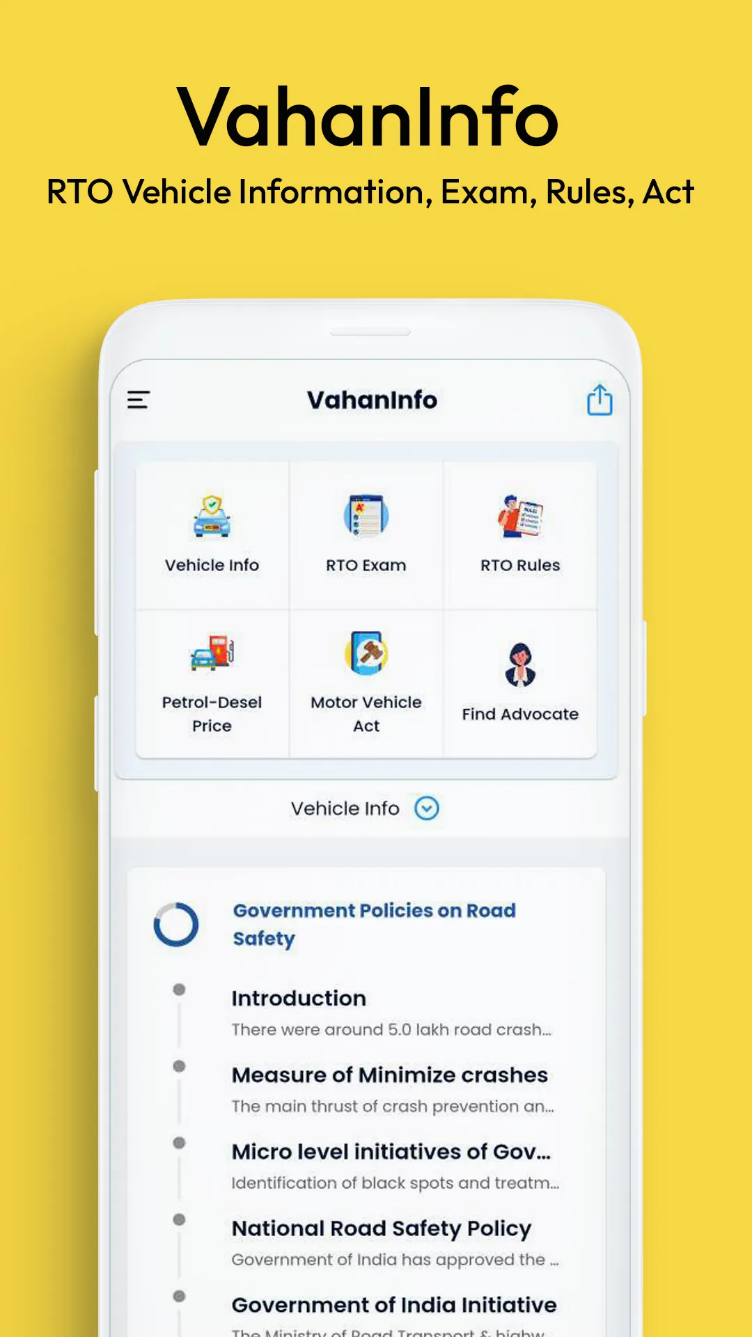 RTO Vehicle Info: VahanInfo | Indus Appstore | Screenshot