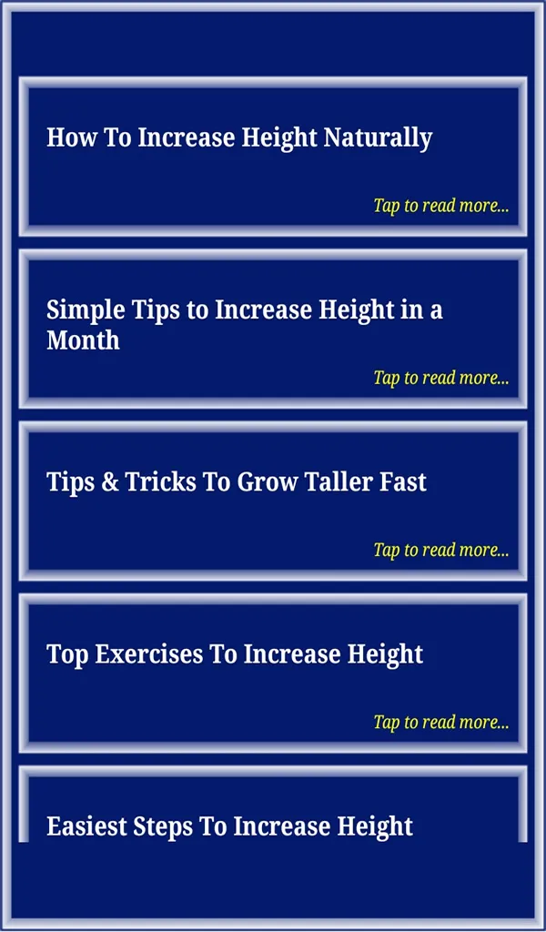 Height Growth | Indus Appstore | Screenshot