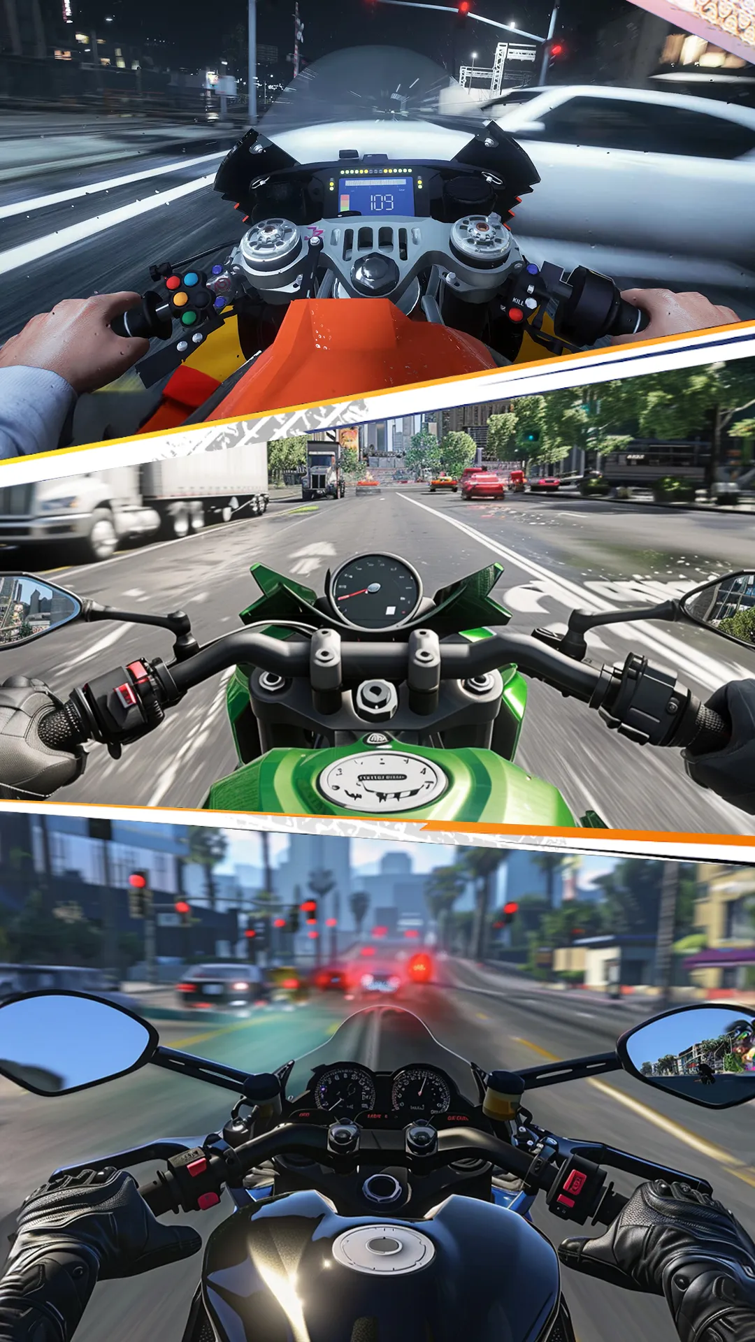 Traffic Bike: Driving City 3D | Indus Appstore | Screenshot